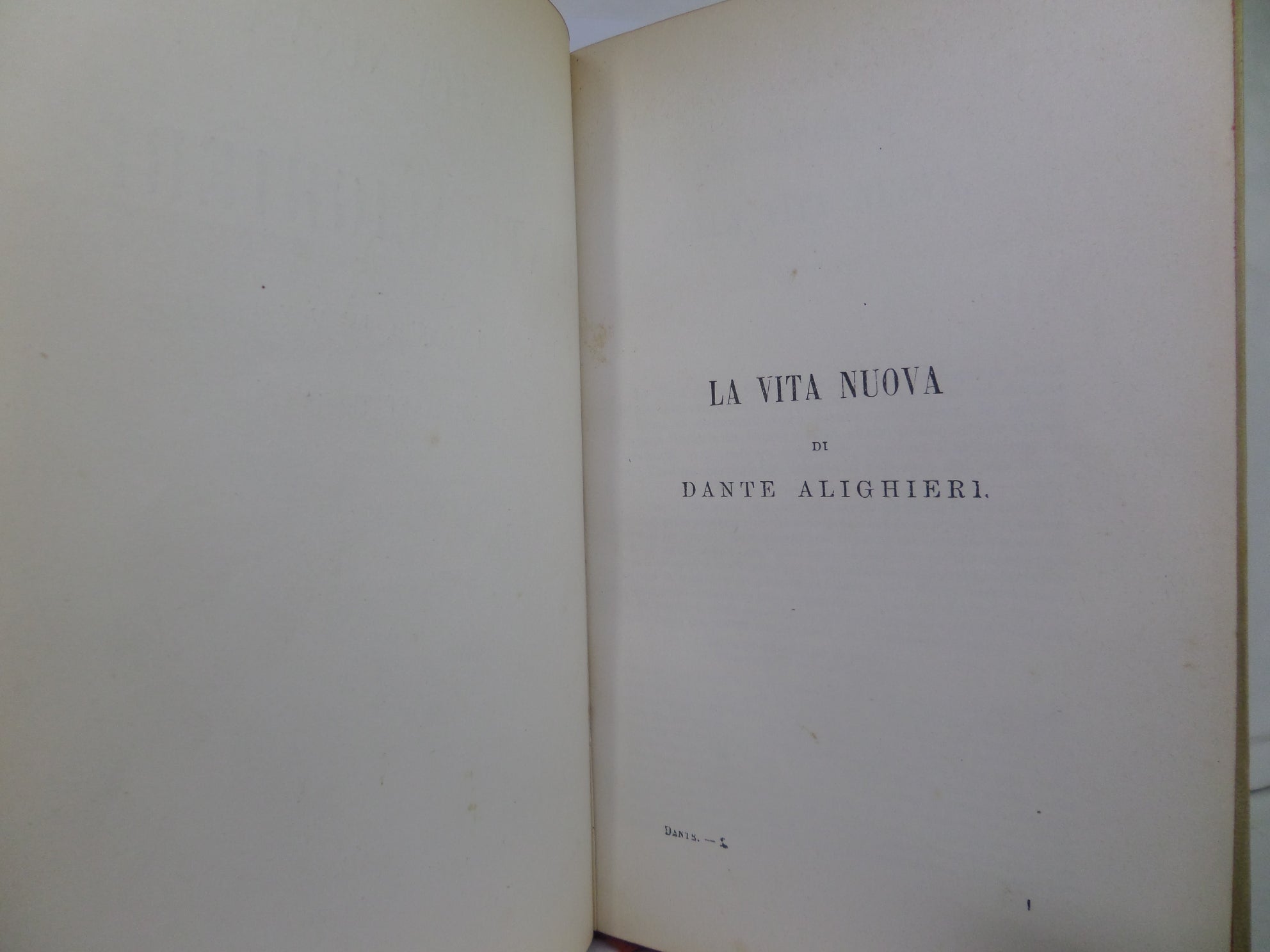 LA VITA NUOVA BY DANTE ALIGHIERI 1892 FINE VELLUM BINDING BY GIULIO GI ...