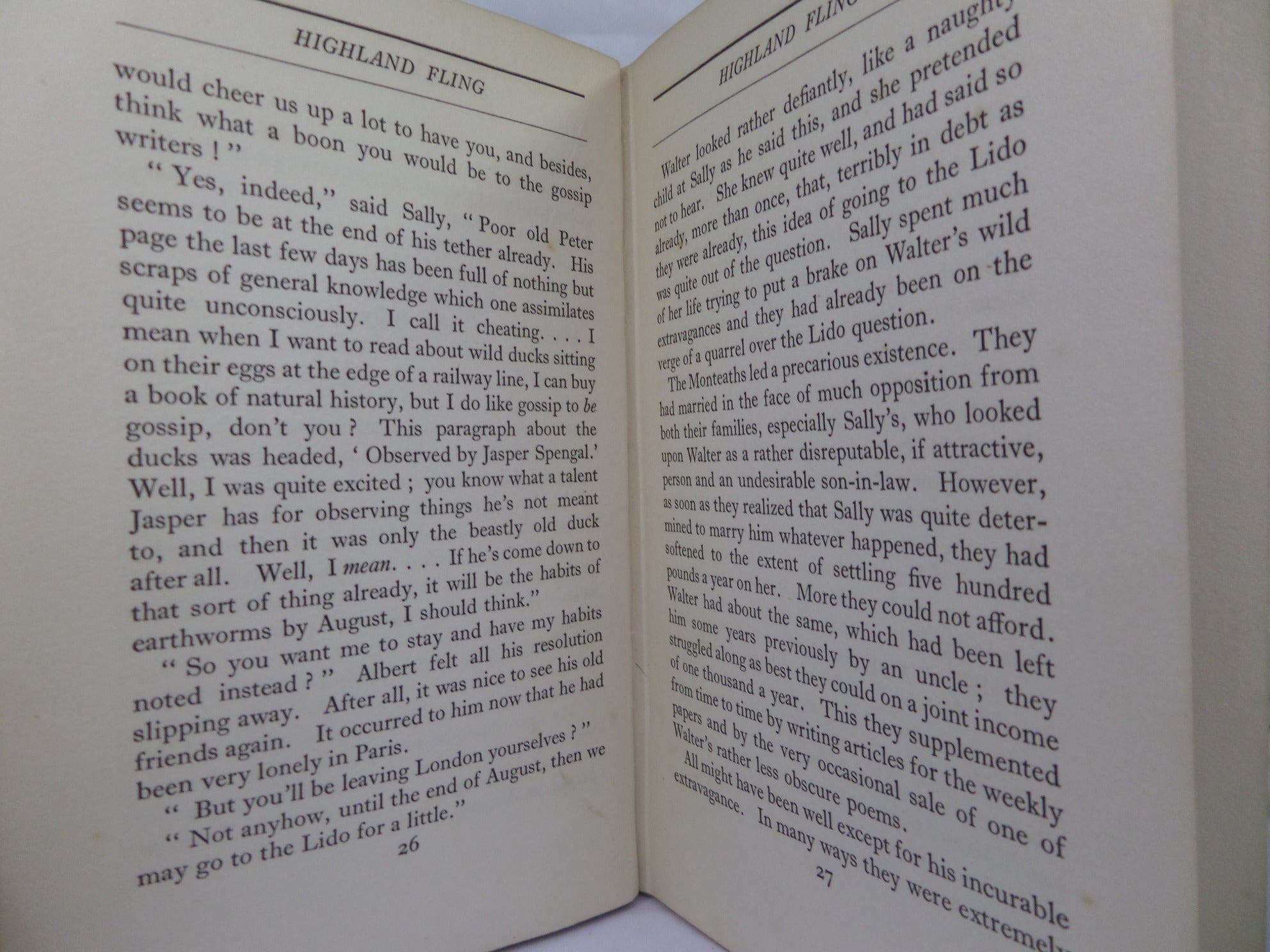 HIGHLAND FLING BY NANCY MITFORD 1931 FIRST EDITION