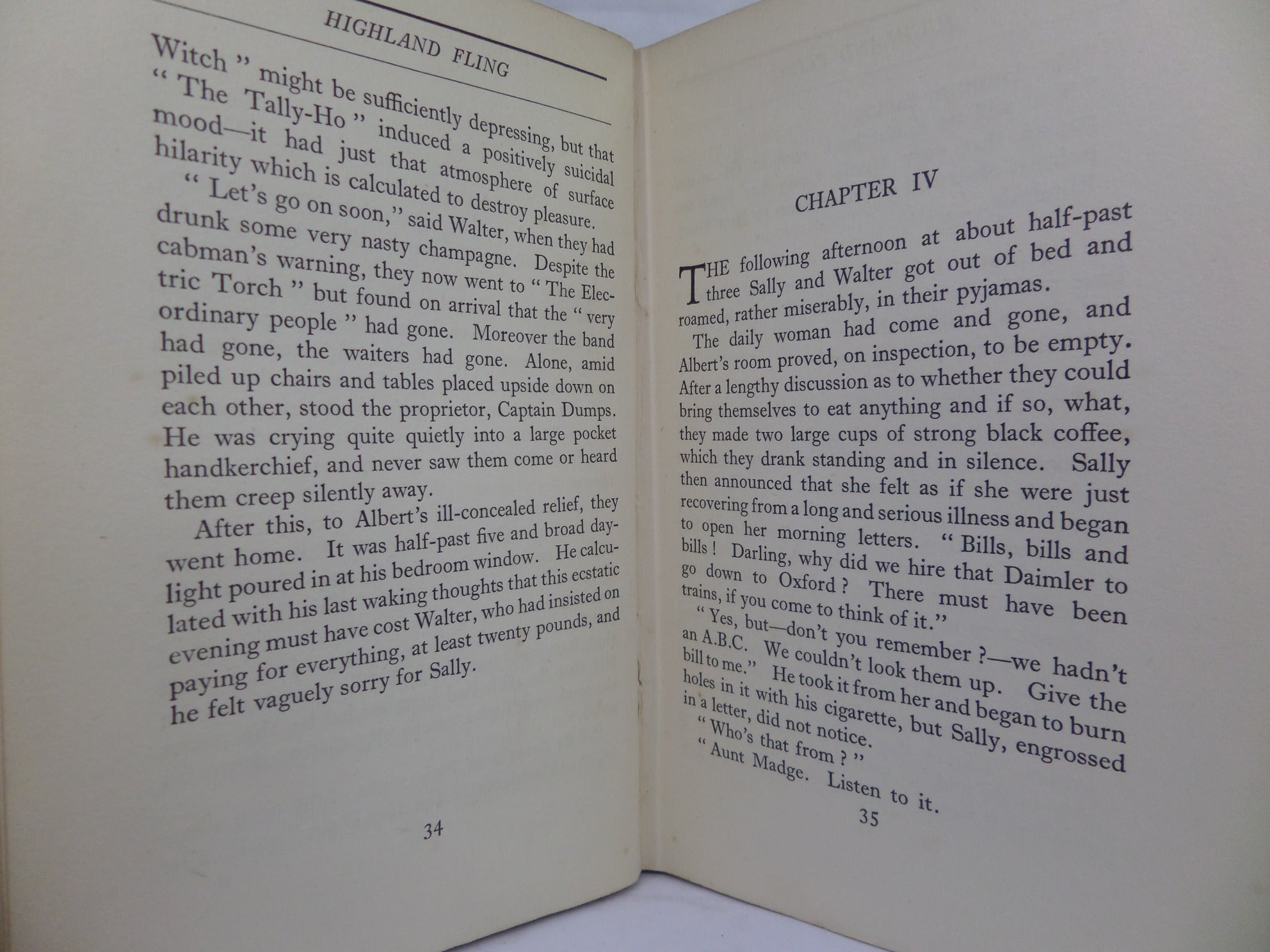 HIGHLAND FLING BY NANCY MITFORD 1931 FIRST EDITION