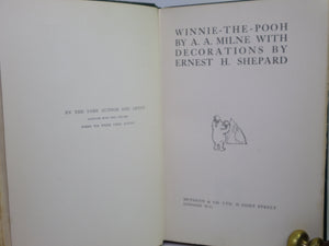 WINNIE-THE-POOH BY A. A. MILNE 1926 FIRST EDITION