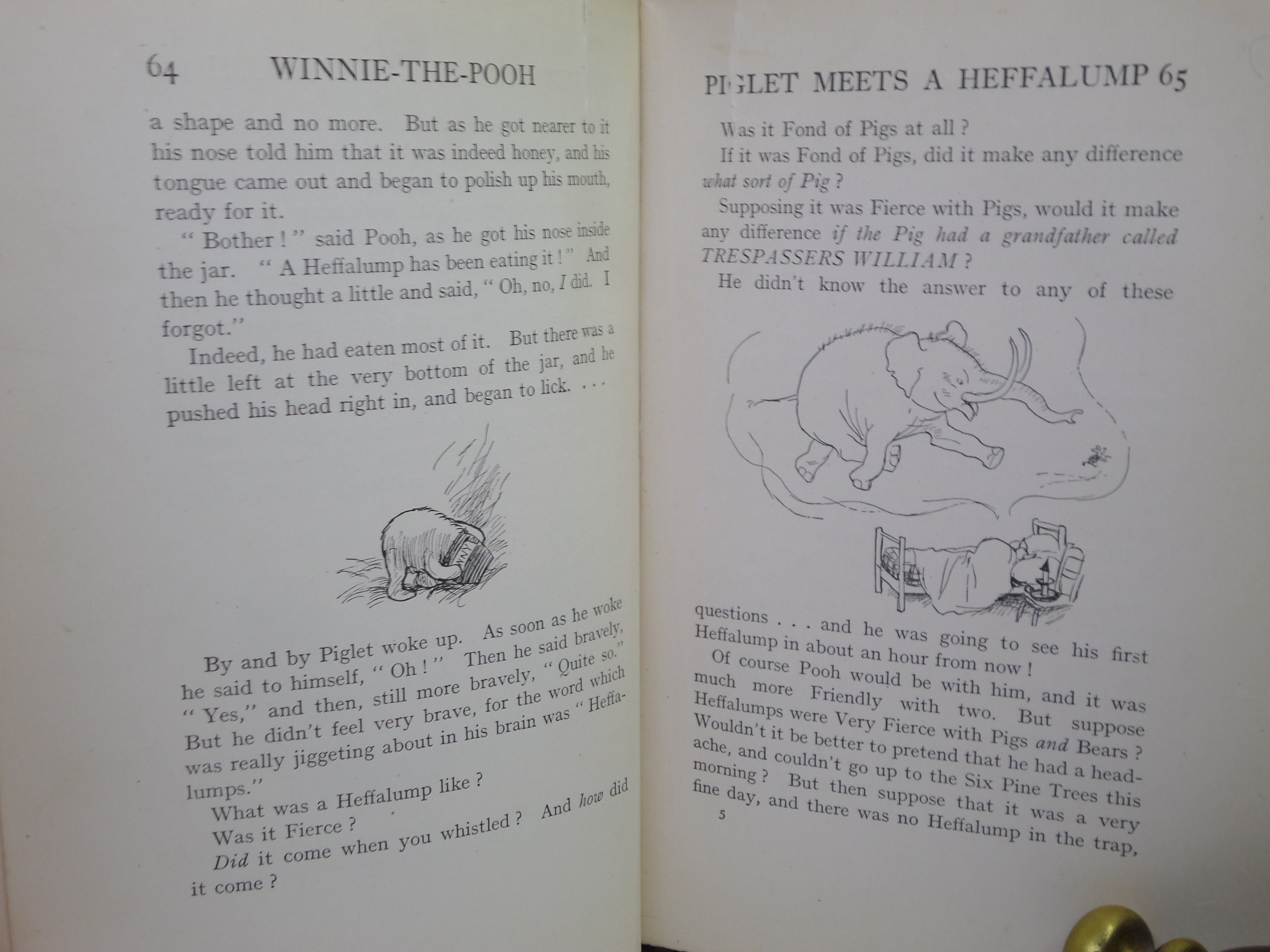 WINNIE-THE-POOH BY A. A. MILNE 1926 FIRST EDITION