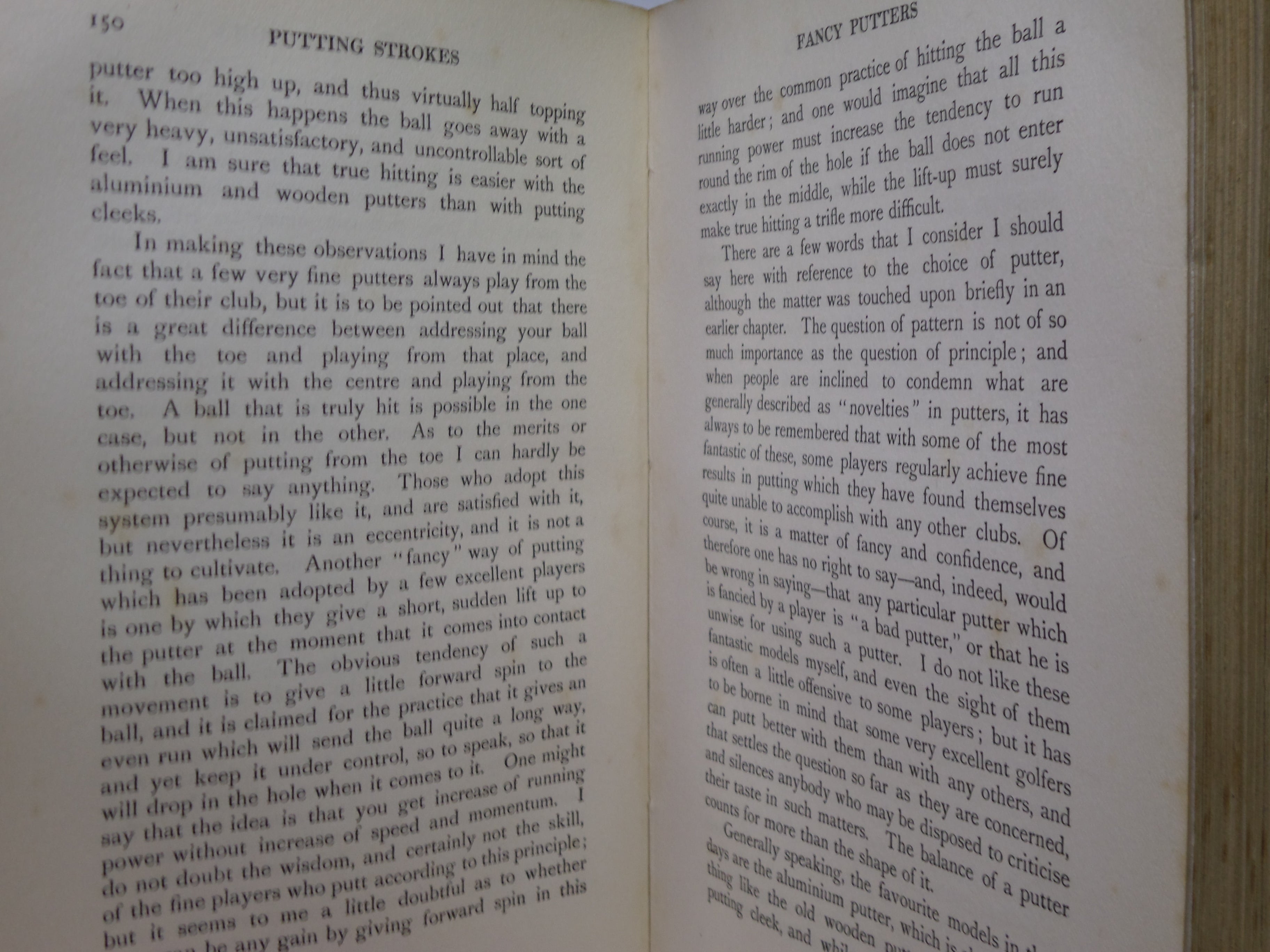 ADVANCED GOLF BY JAMES BRAID 1908 FIRST EDITION