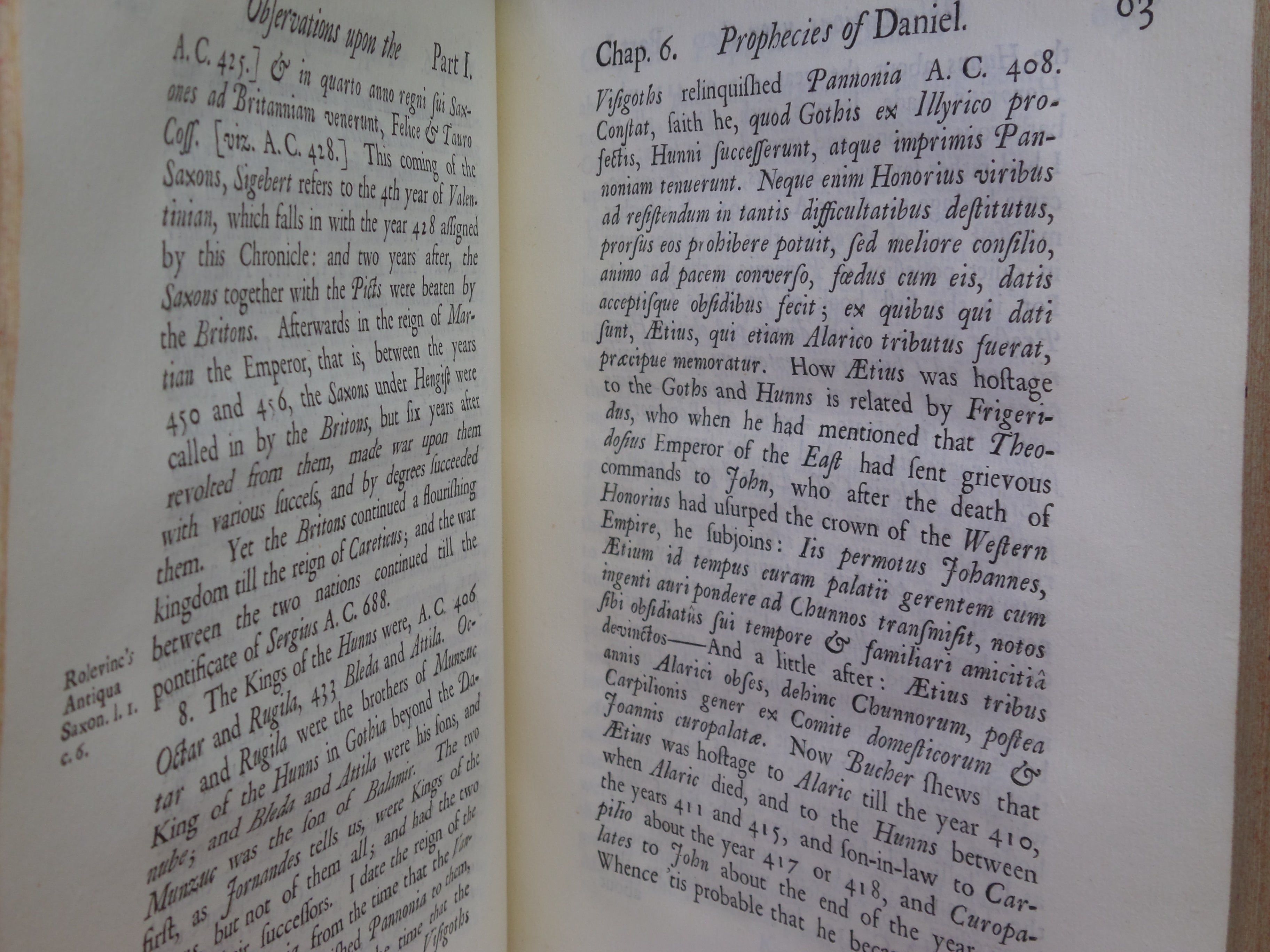 OBSERVATIONS UPON THE PROPHECIES OF DANIEL 1733 SIR ISAAC NEWTON FIRST EDITION