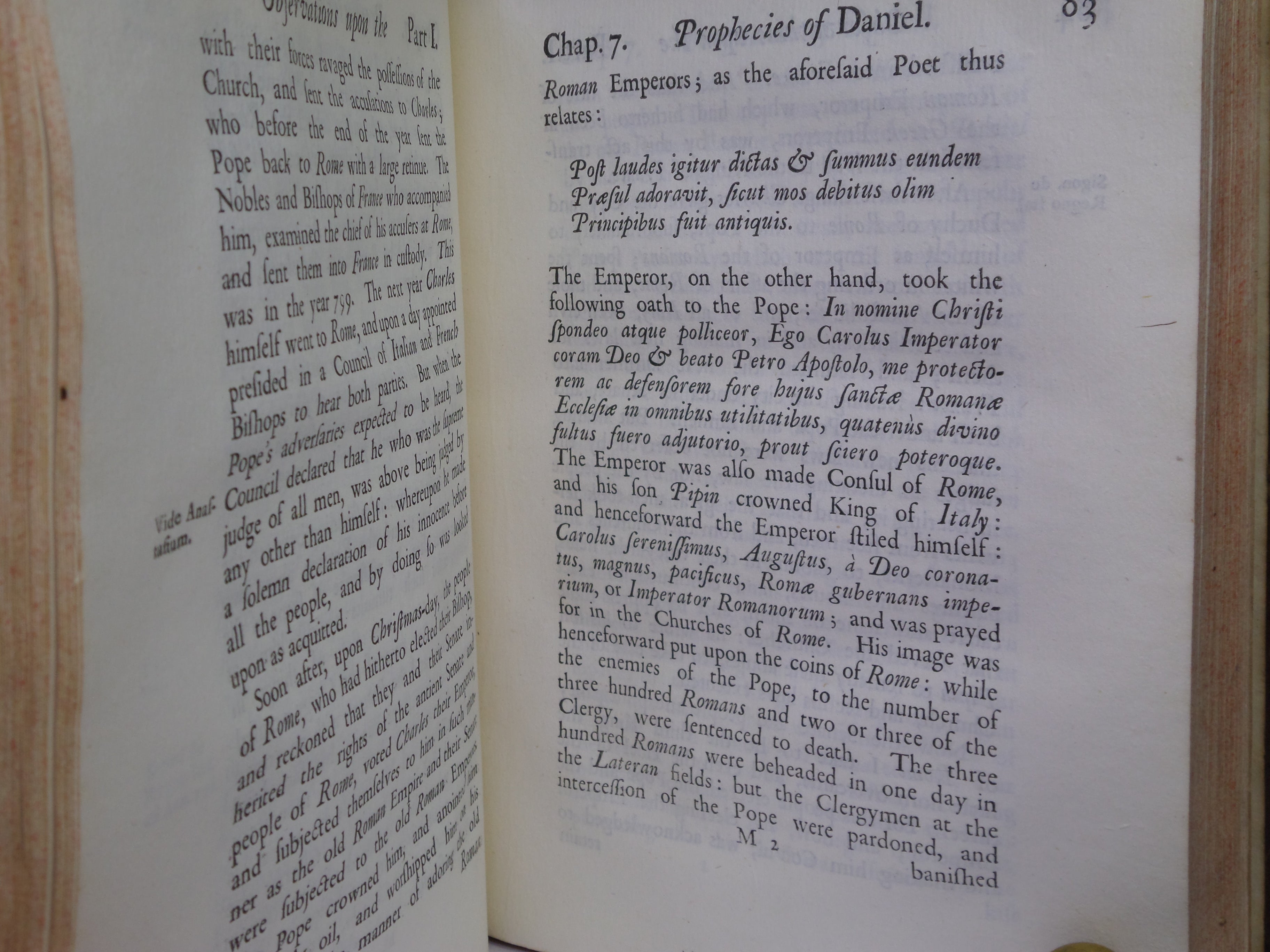 OBSERVATIONS UPON THE PROPHECIES OF DANIEL 1733 SIR ISAAC NEWTON FIRST EDITION