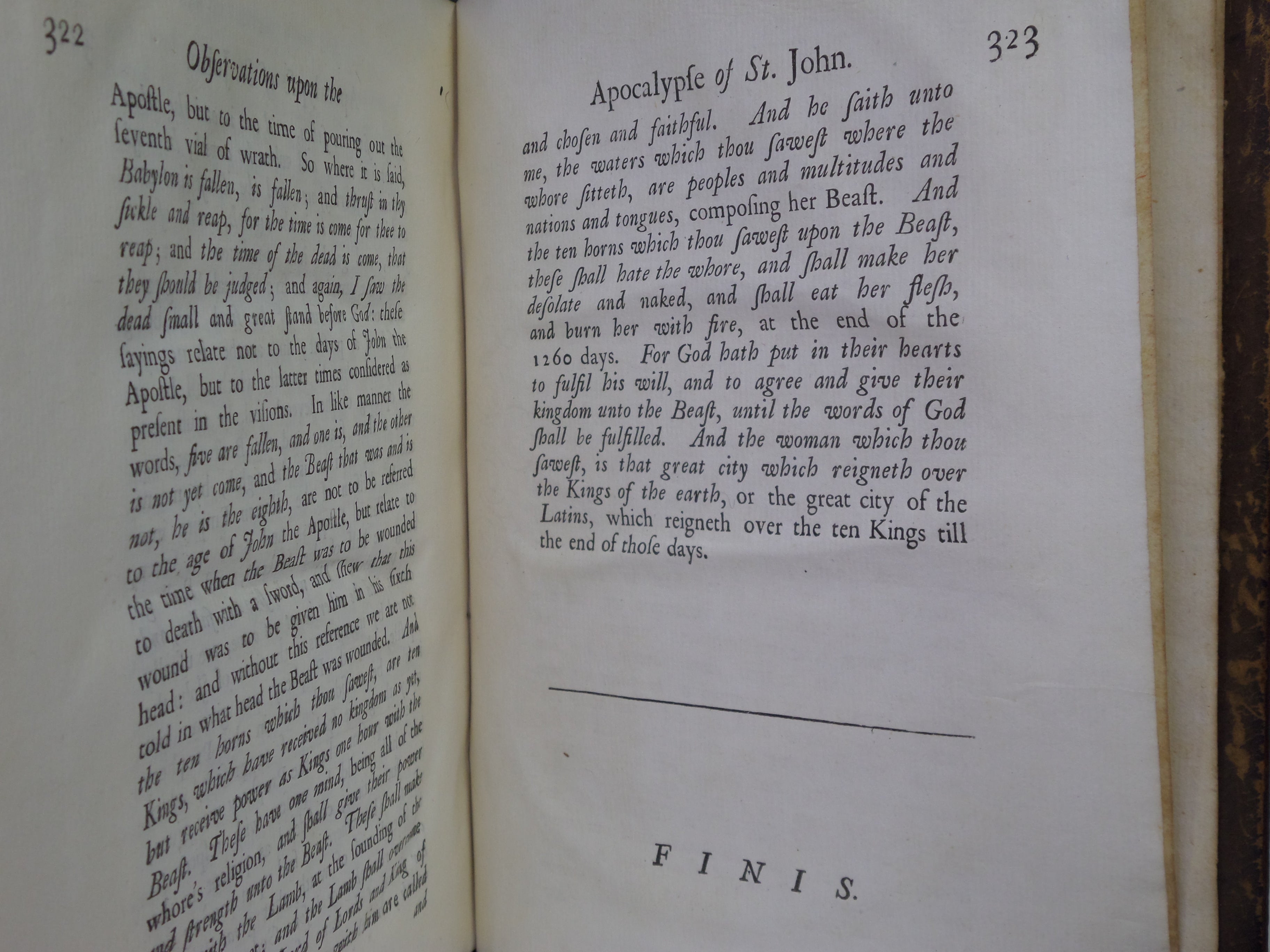 OBSERVATIONS UPON THE PROPHECIES OF DANIEL 1733 SIR ISAAC NEWTON FIRST EDITION