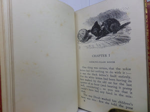 ALICE'S ADVENTURES IN WONDERLAND & THROUGH THE LOOKING-GLASS 1938-40 LEWIS CARROLL MINIATURE EDITIONS BOUND BY BAYNTUN