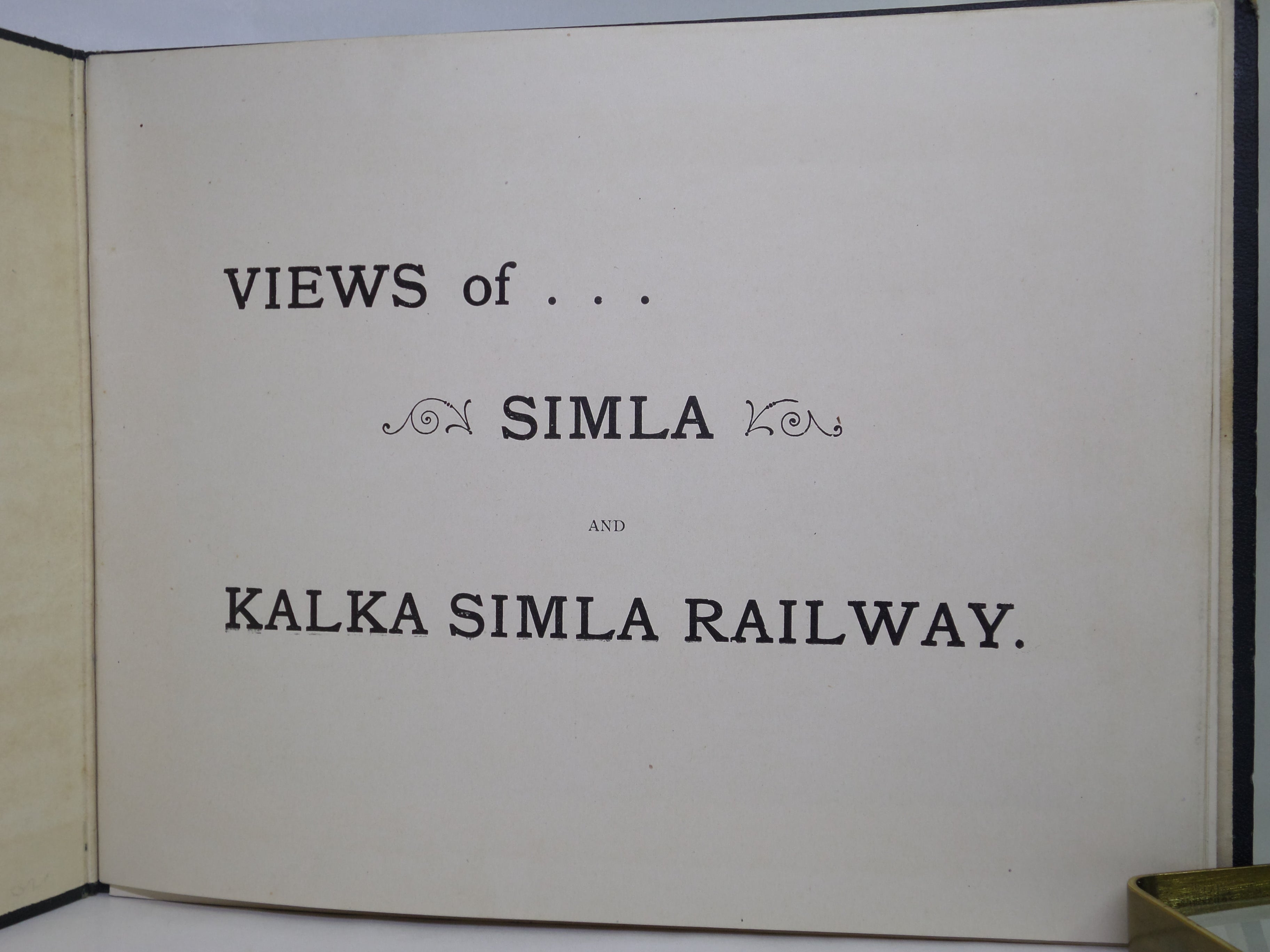 VIEW ALBUM OF SIMLA AND KALKA SIMLA RAILWAY C.1900 FIRST EDITION