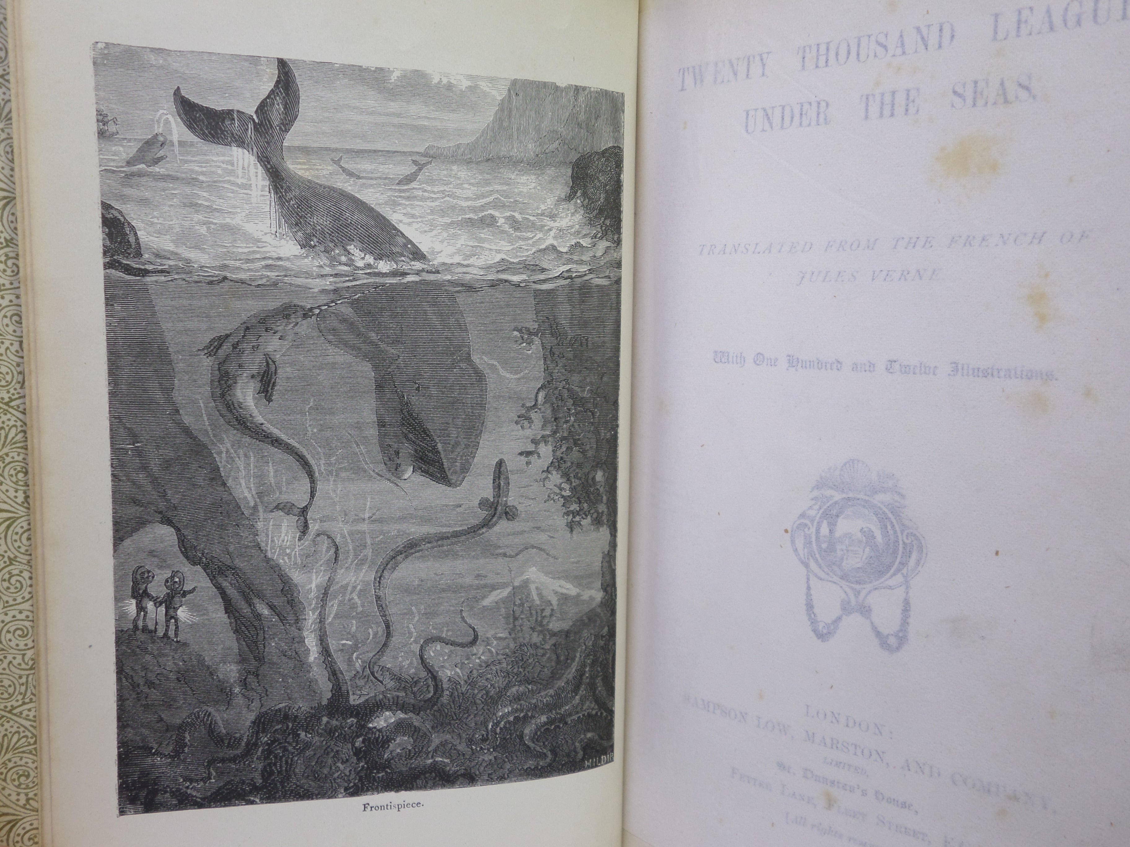 TWENTY THOUSAND LEAGUES UNDER THE SEAS BY JULES VERNE C. 1896