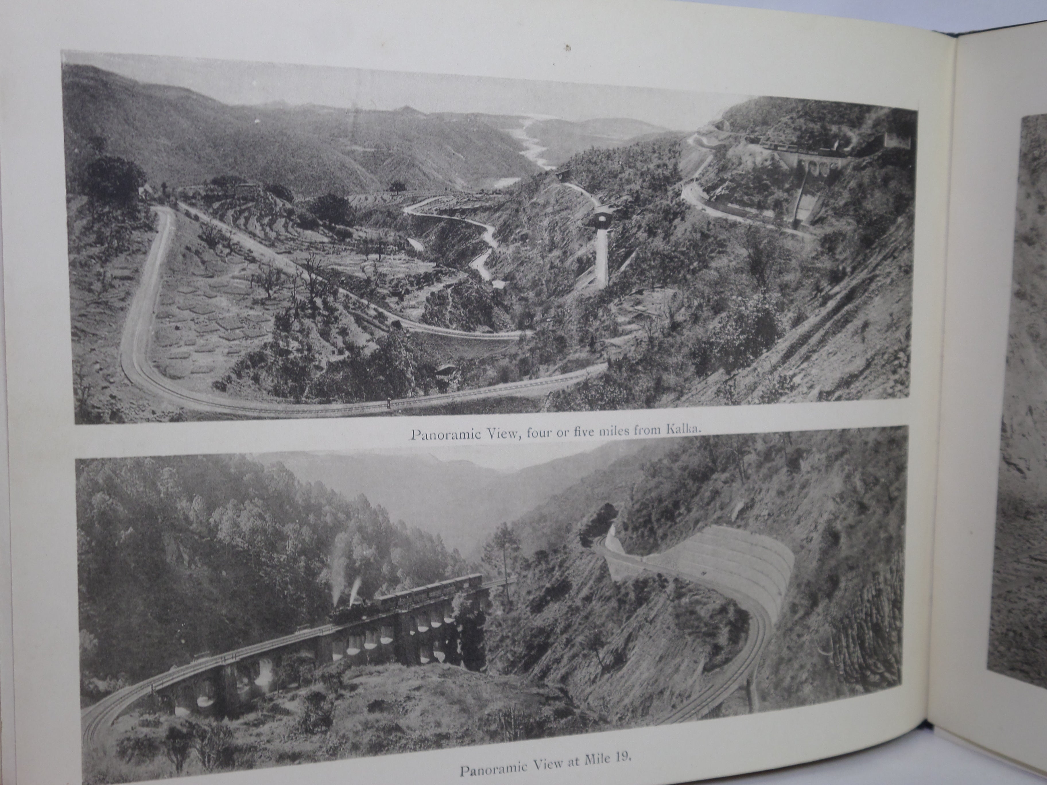 VIEW ALBUM OF SIMLA AND KALKA SIMLA RAILWAY C.1900 FIRST EDITION