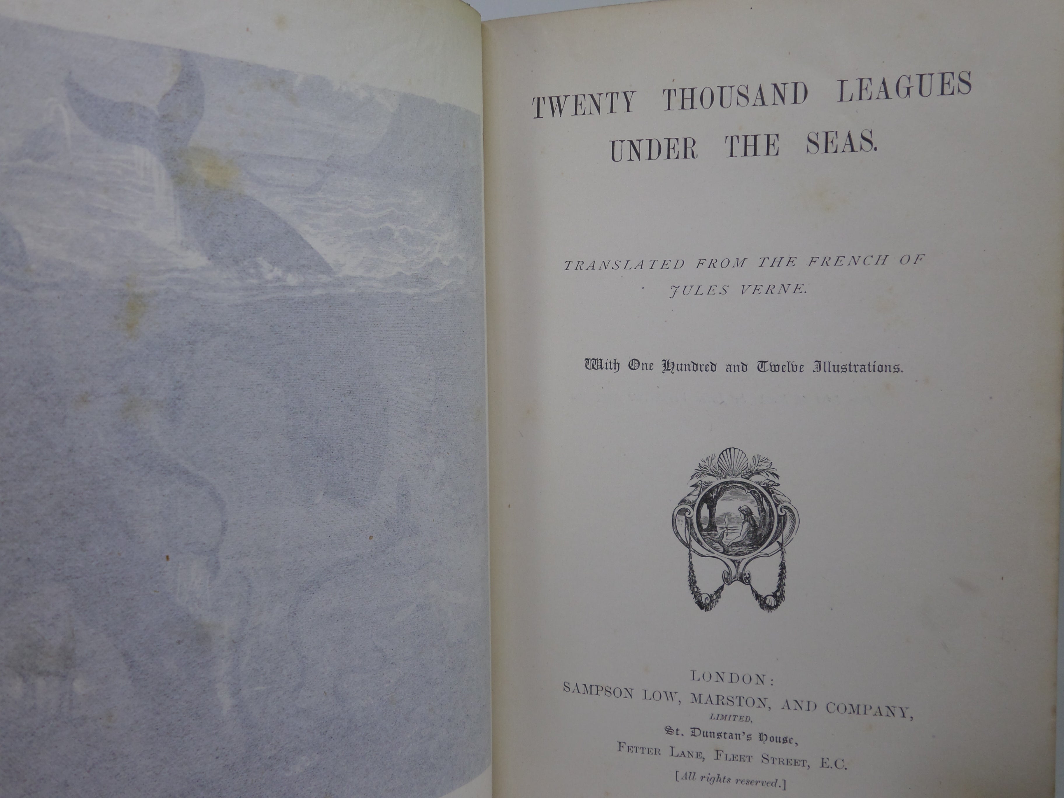 TWENTY THOUSAND LEAGUES UNDER THE SEAS BY JULES VERNE C. 1896