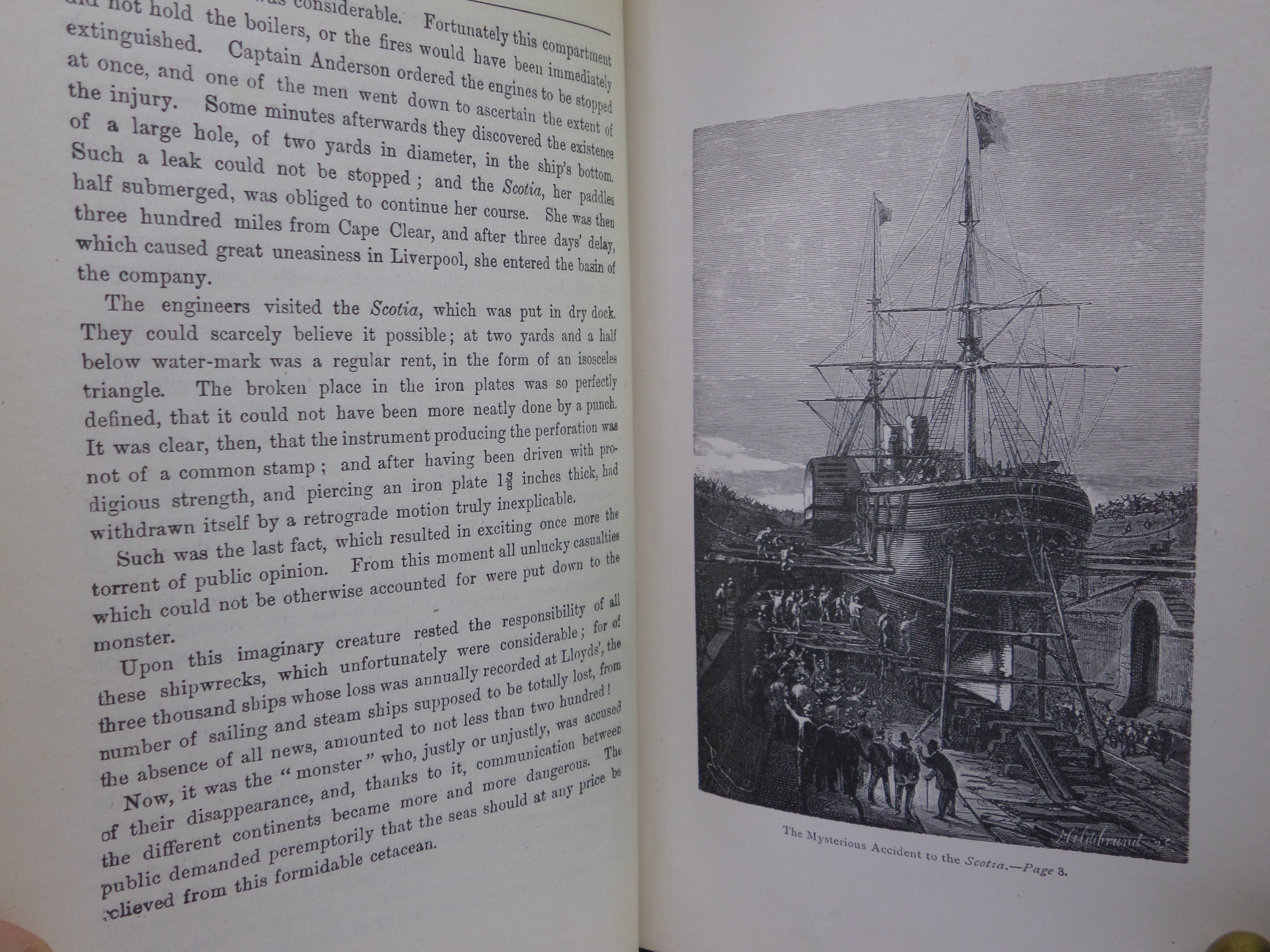 TWENTY THOUSAND LEAGUES UNDER THE SEAS BY JULES VERNE C. 1896