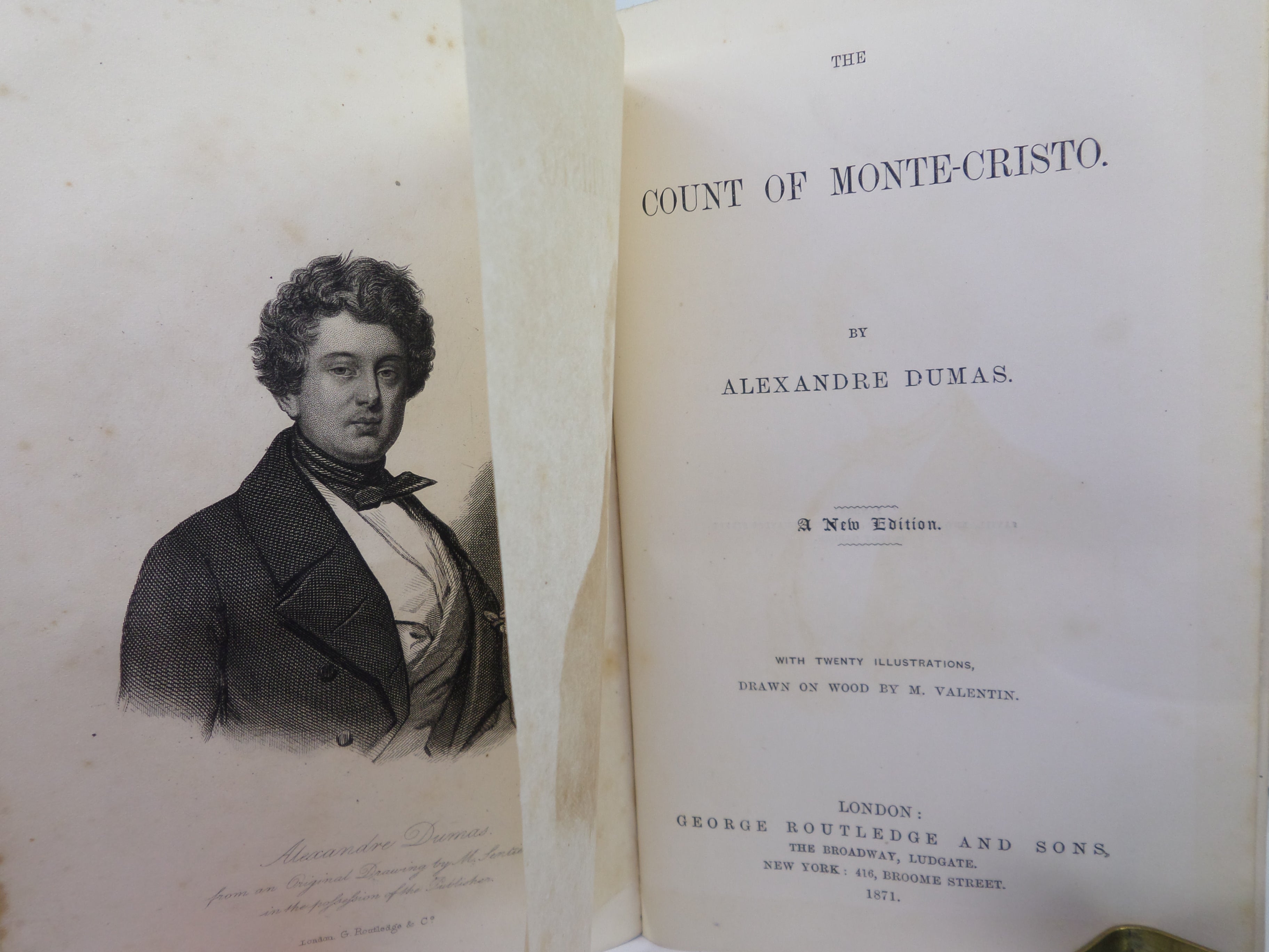 THE COUNT OF MONTE-CRISTO BY ALEXANDRE DUMAS 1871 ILLUSTRATED