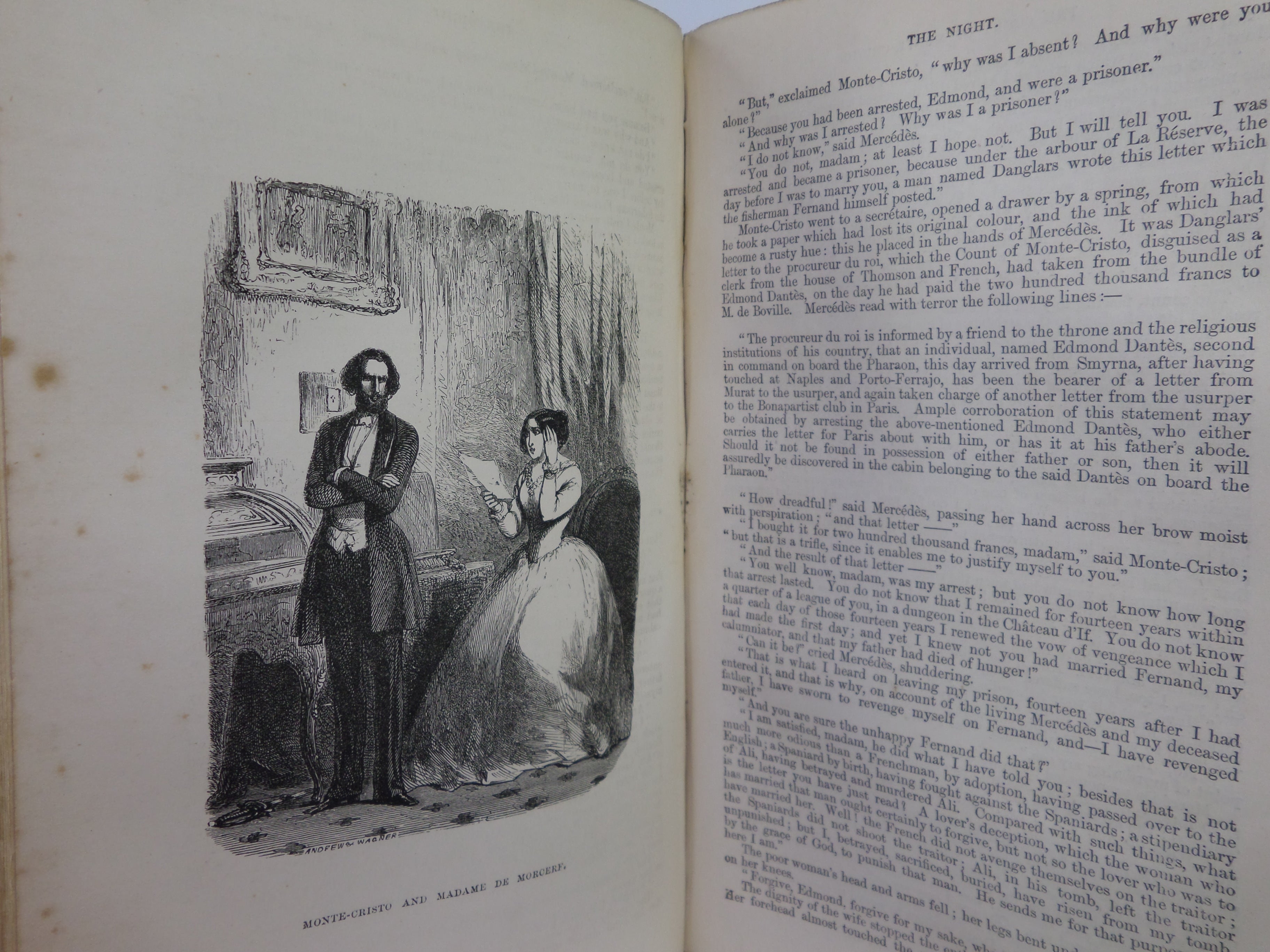 THE COUNT OF MONTE-CRISTO BY ALEXANDRE DUMAS 1871 ILLUSTRATED