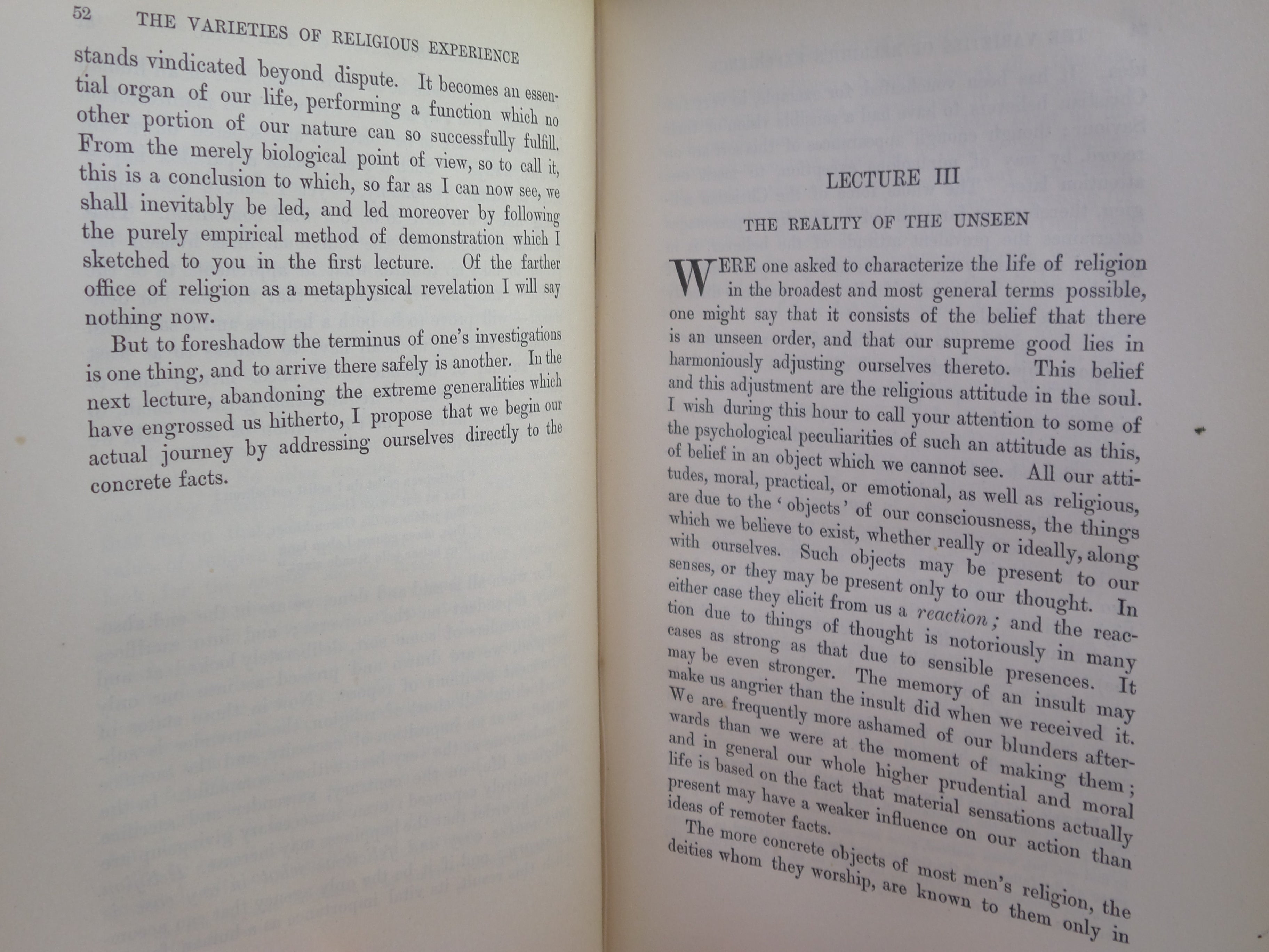 THE VARIETIES OF RELIGIOUS EXPERIENCE BY WILLIAM JAMES 1902 FIRST EDITION