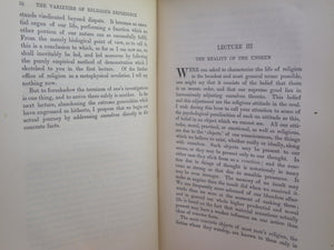 THE VARIETIES OF RELIGIOUS EXPERIENCE BY WILLIAM JAMES 1902 FIRST EDITION