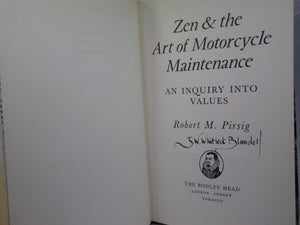 ZEN AND THE ART OF MOTORCYCLE MAINTENANCE BY ROBERT M. PIRSIG 1975 HARDCOVER