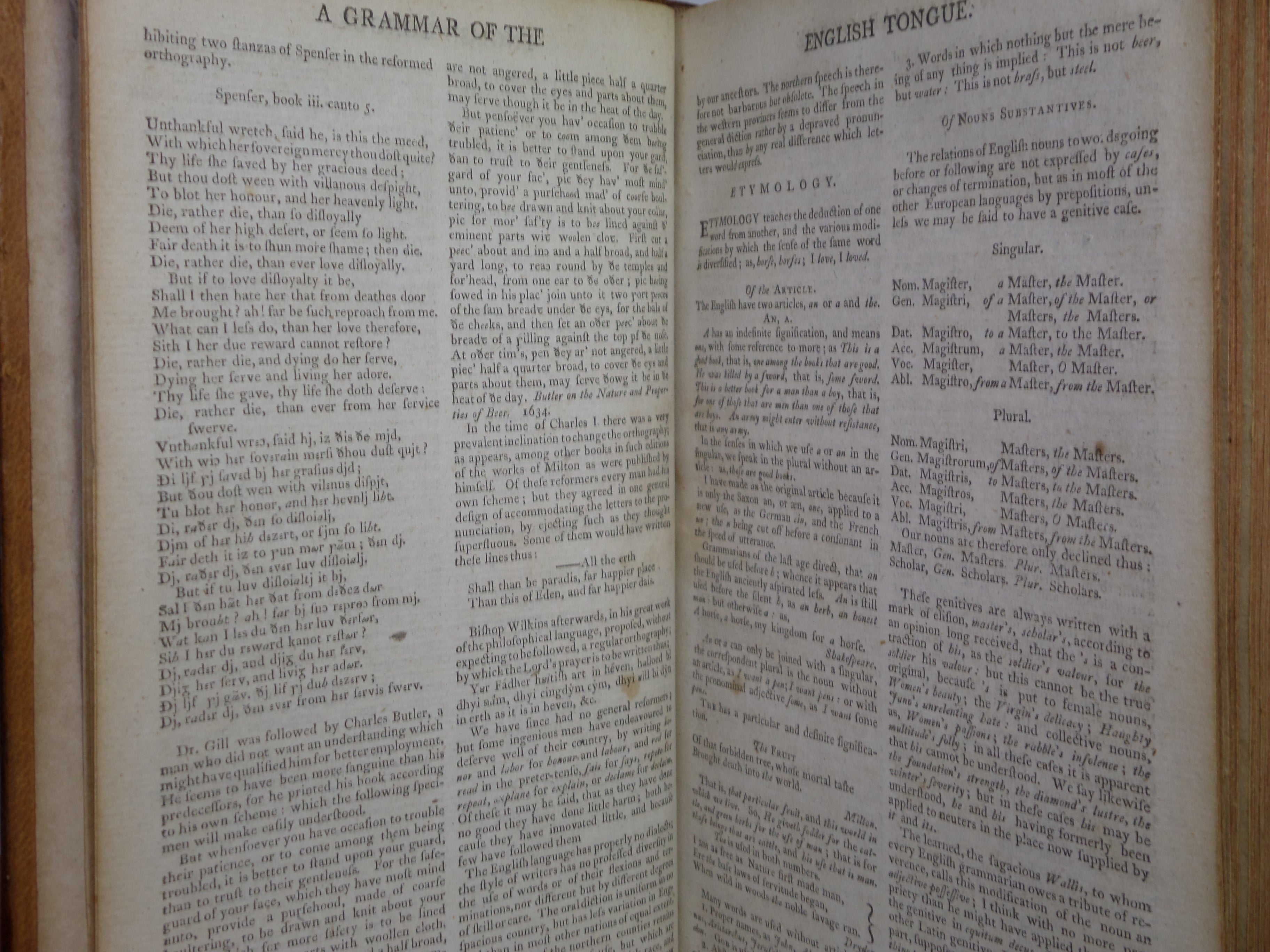 A DICTIONARY OF THE ENGLISH LANGUAGE BY SAMUEL JOHNSON 1794 LEATHER BOUND