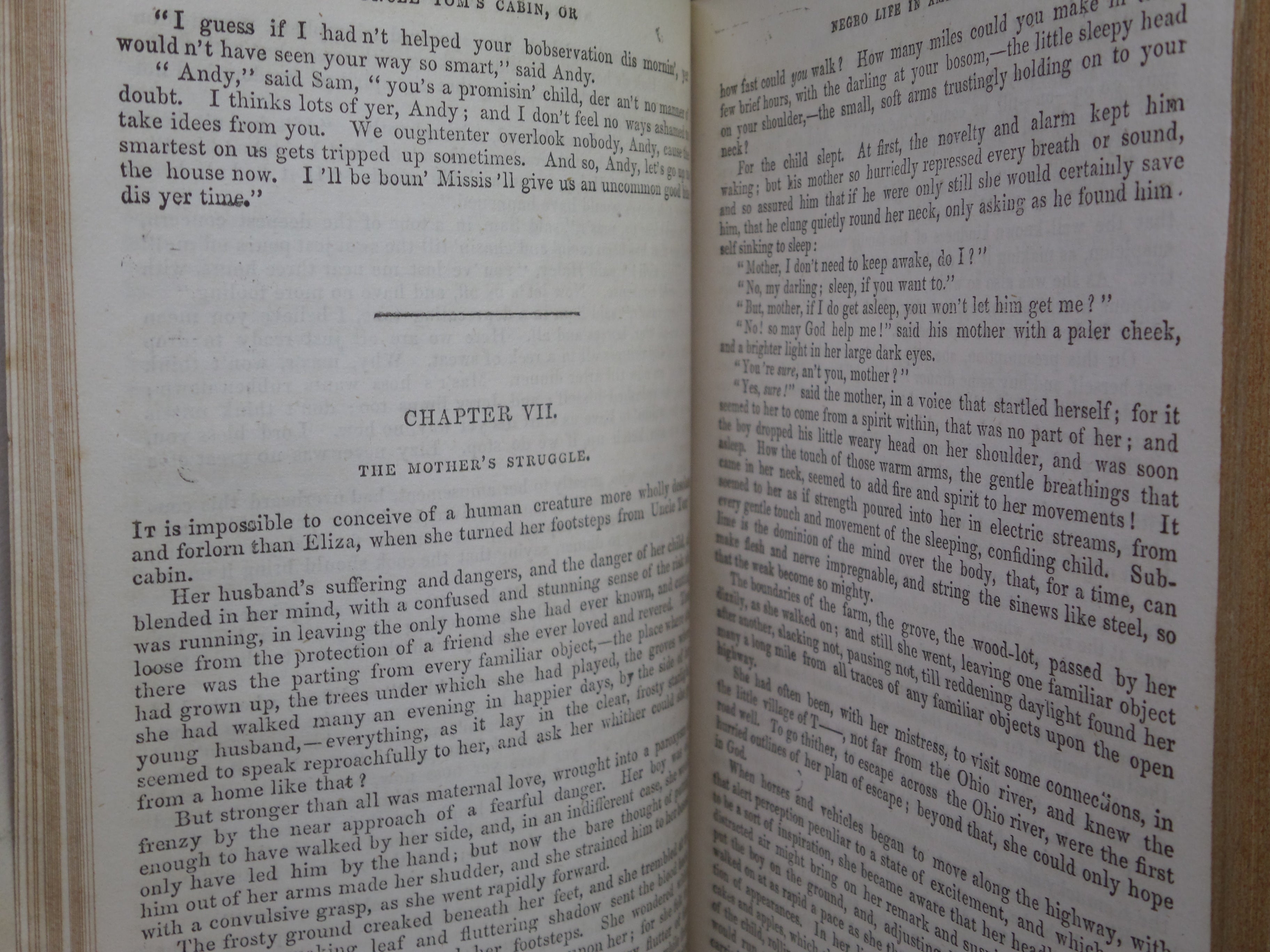 UNCLE TOM'S CABIN BY HARRIET BEECHER STOWE 1852 + THE WHITE SLAVE BY R. HILDRETH