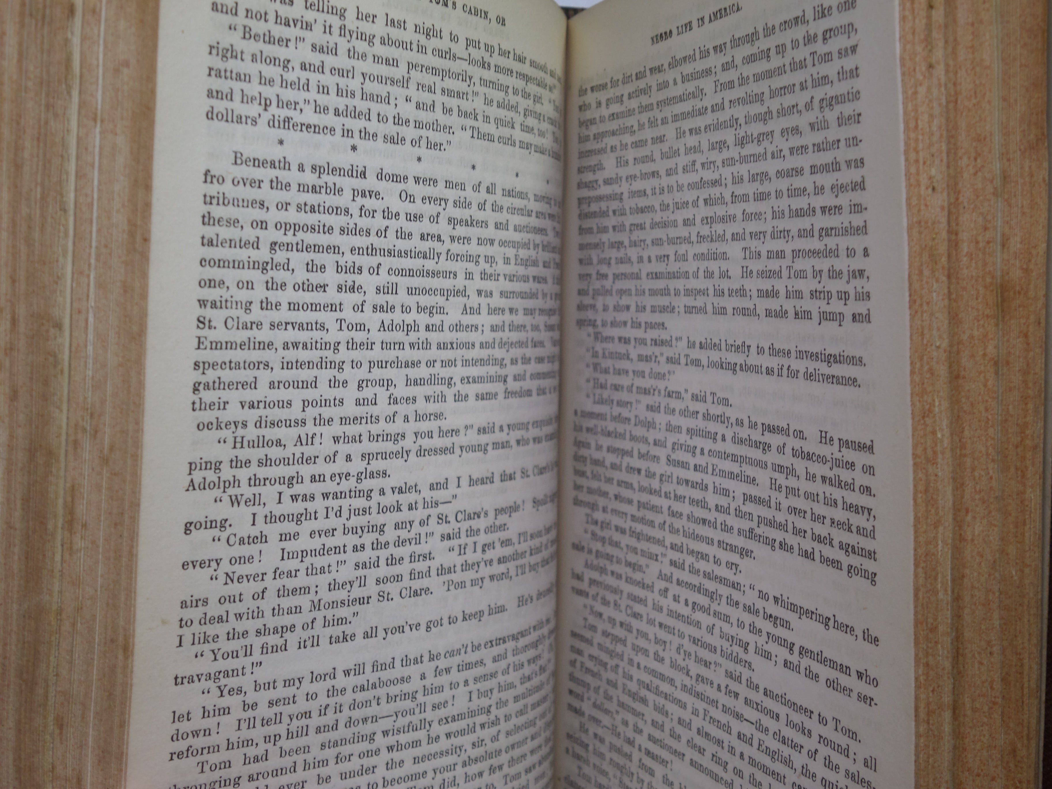 UNCLE TOM'S CABIN BY HARRIET BEECHER STOWE 1852 + THE WHITE SLAVE BY R. HILDRETH