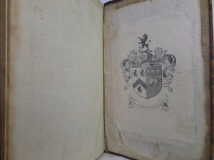 THE ANTIQUITIES OF YORK CITY BY JAMES TORR 1719 FIRST EDITION, LEATHER BOUND