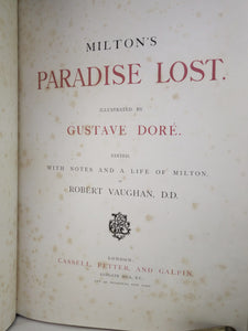 PARADISE LOST BY JOHN MILTON C.1890 GUSTAVE DORÉ ILLUSTRATIONS, FINE BINDING