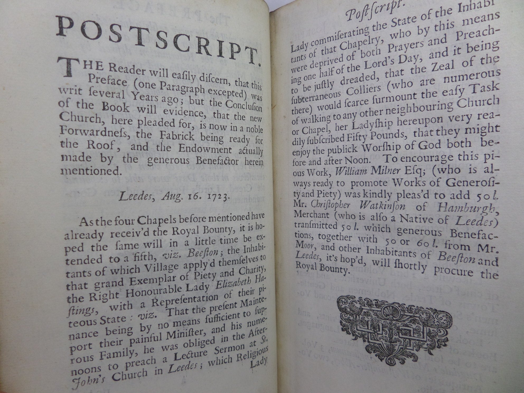 VICARIA LEODIENSIS: OR THE HISTORY OF THE CHURCH OF LEEDES IN YORKSHIRE 1724