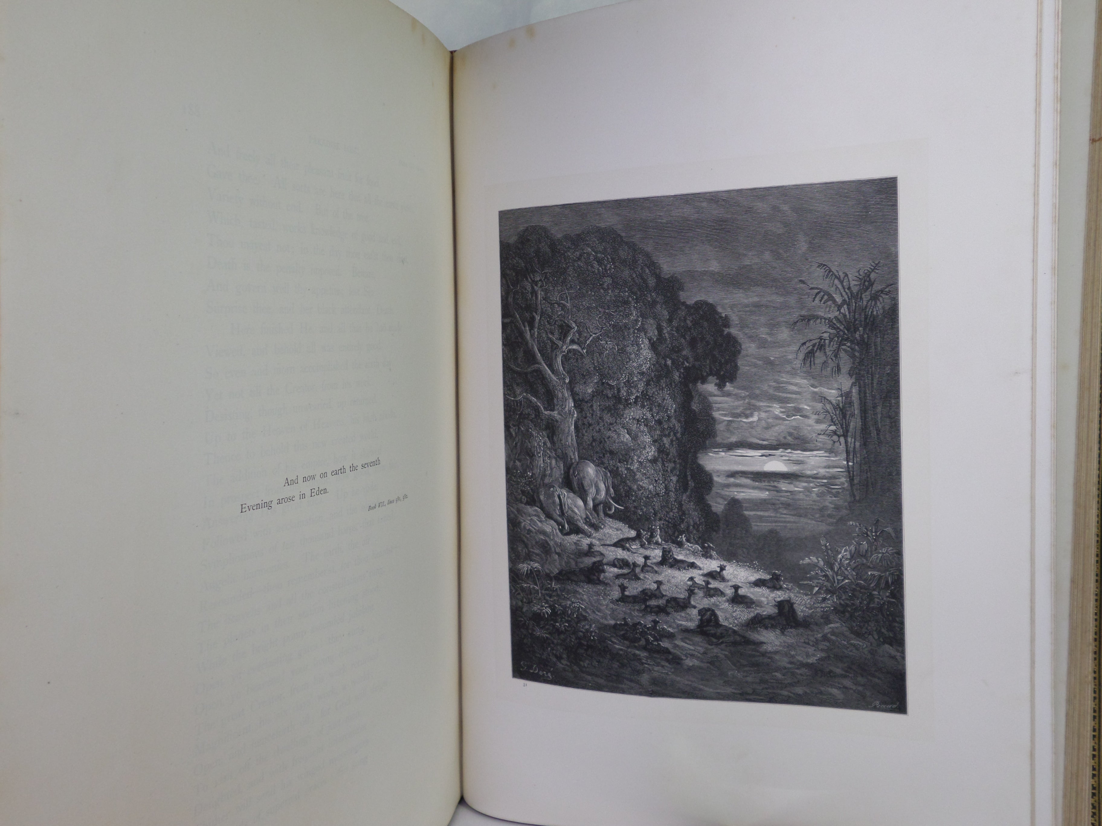 PARADISE LOST BY JOHN MILTON C.1890 GUSTAVE DORÉ ILLUSTRATIONS, FINE BINDING