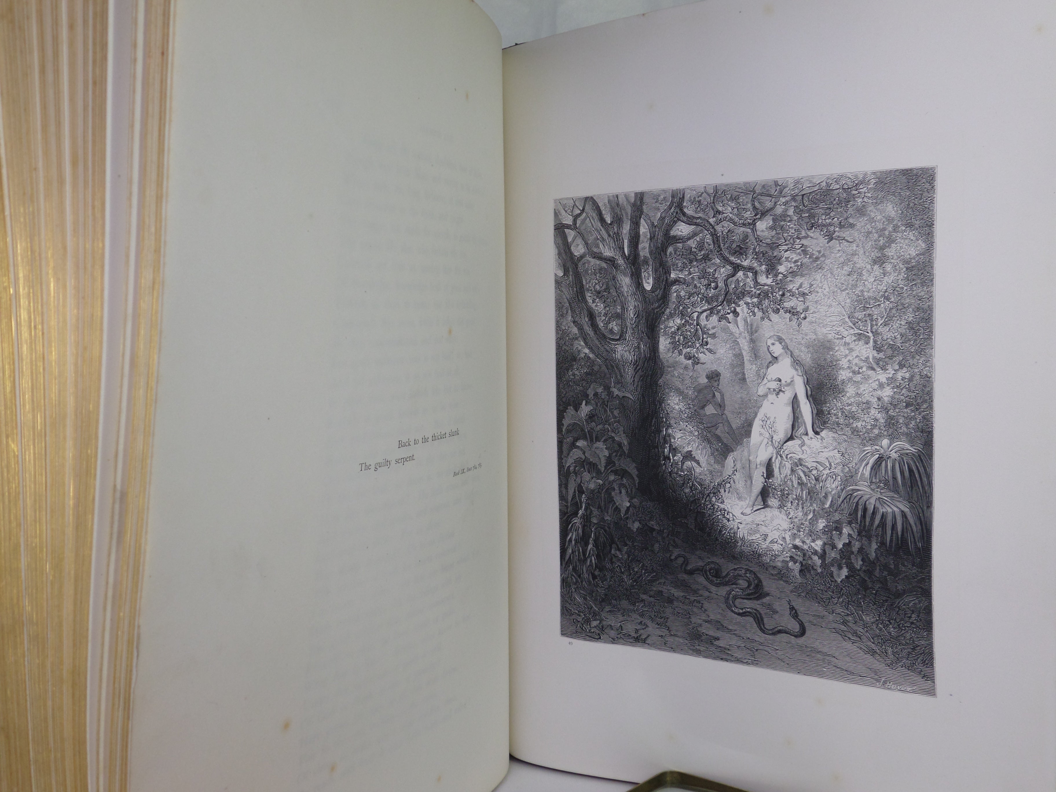 PARADISE LOST BY JOHN MILTON C.1890 GUSTAVE DORÉ ILLUSTRATIONS, FINE BINDING