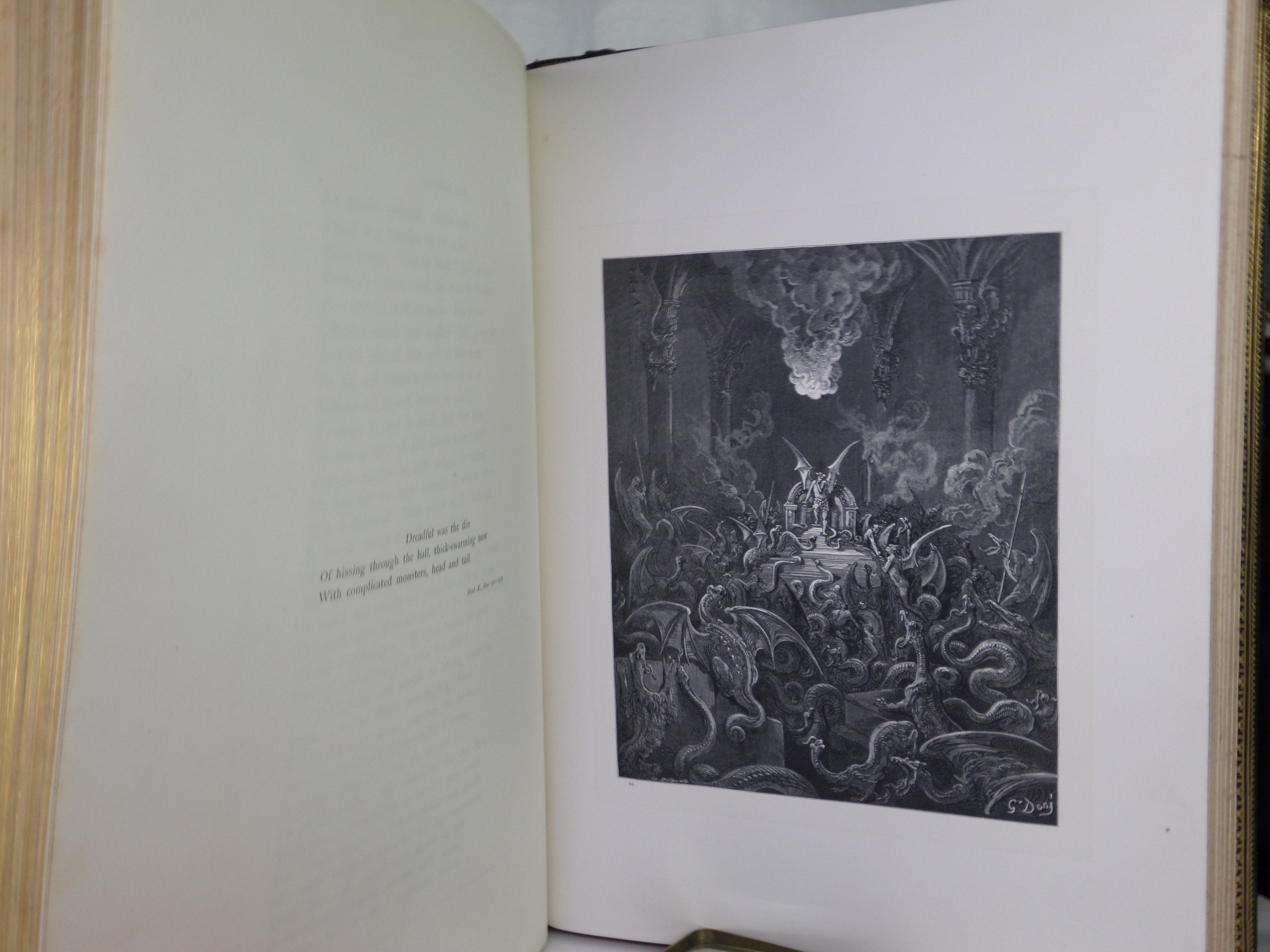 PARADISE LOST BY JOHN MILTON C.1890 GUSTAVE DORÉ ILLUSTRATIONS, FINE BINDING