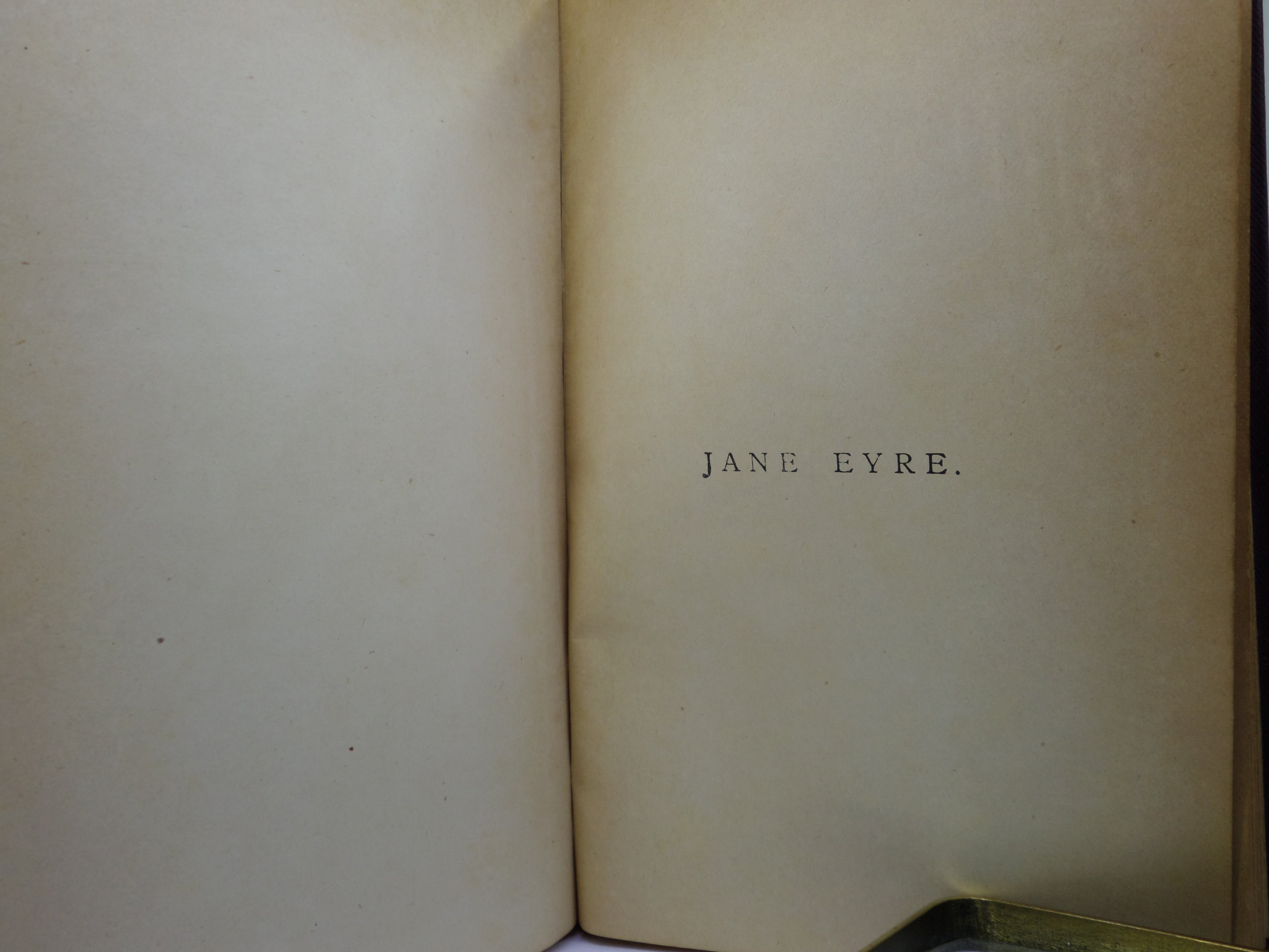 JANE EYRE BY CHARLOTTE BRONTE CA. 1900