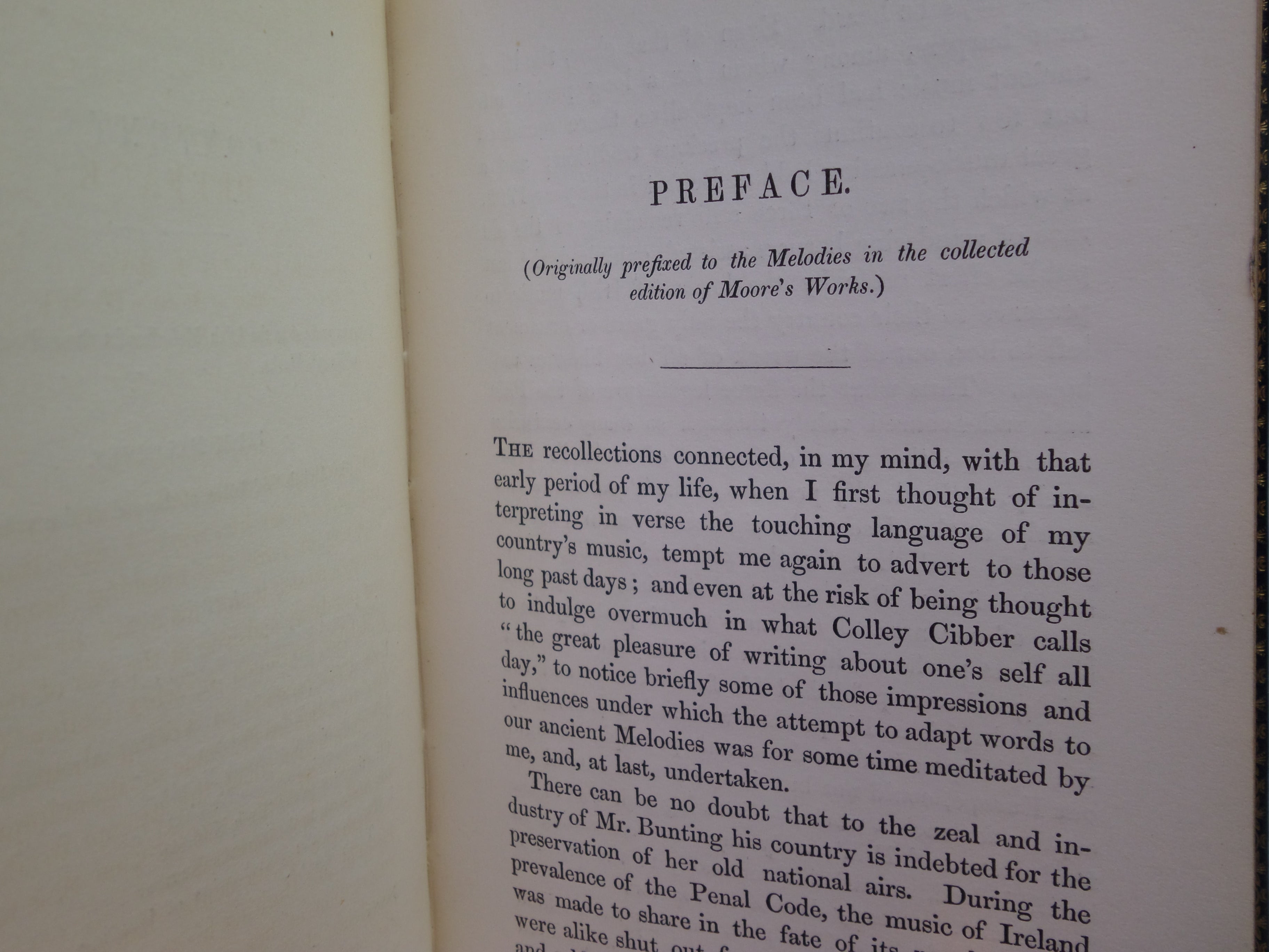 IRISH MELODIES BY THOMAS MOORE 1849 FINE BINDING