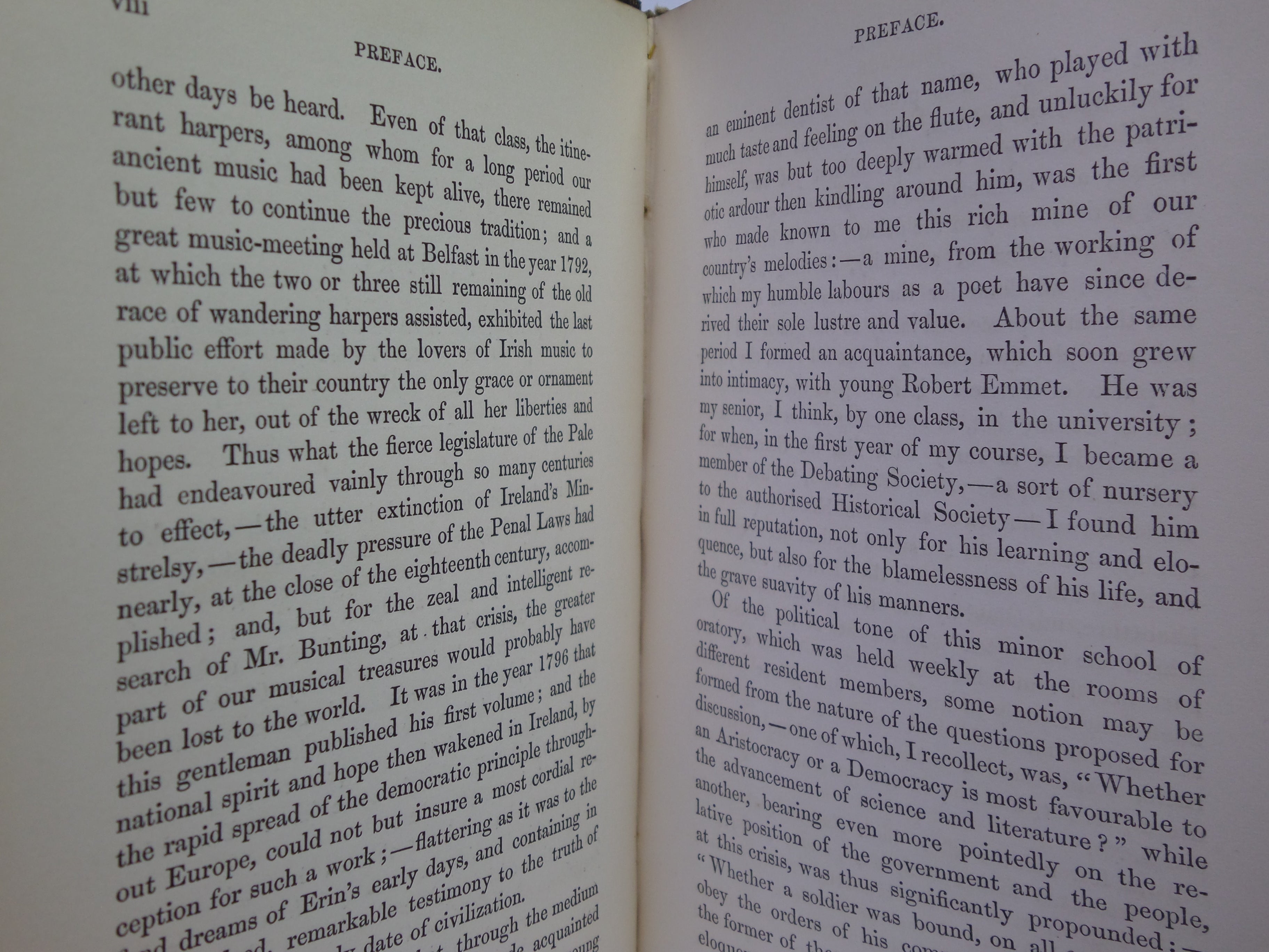 IRISH MELODIES BY THOMAS MOORE 1849 FINE BINDING