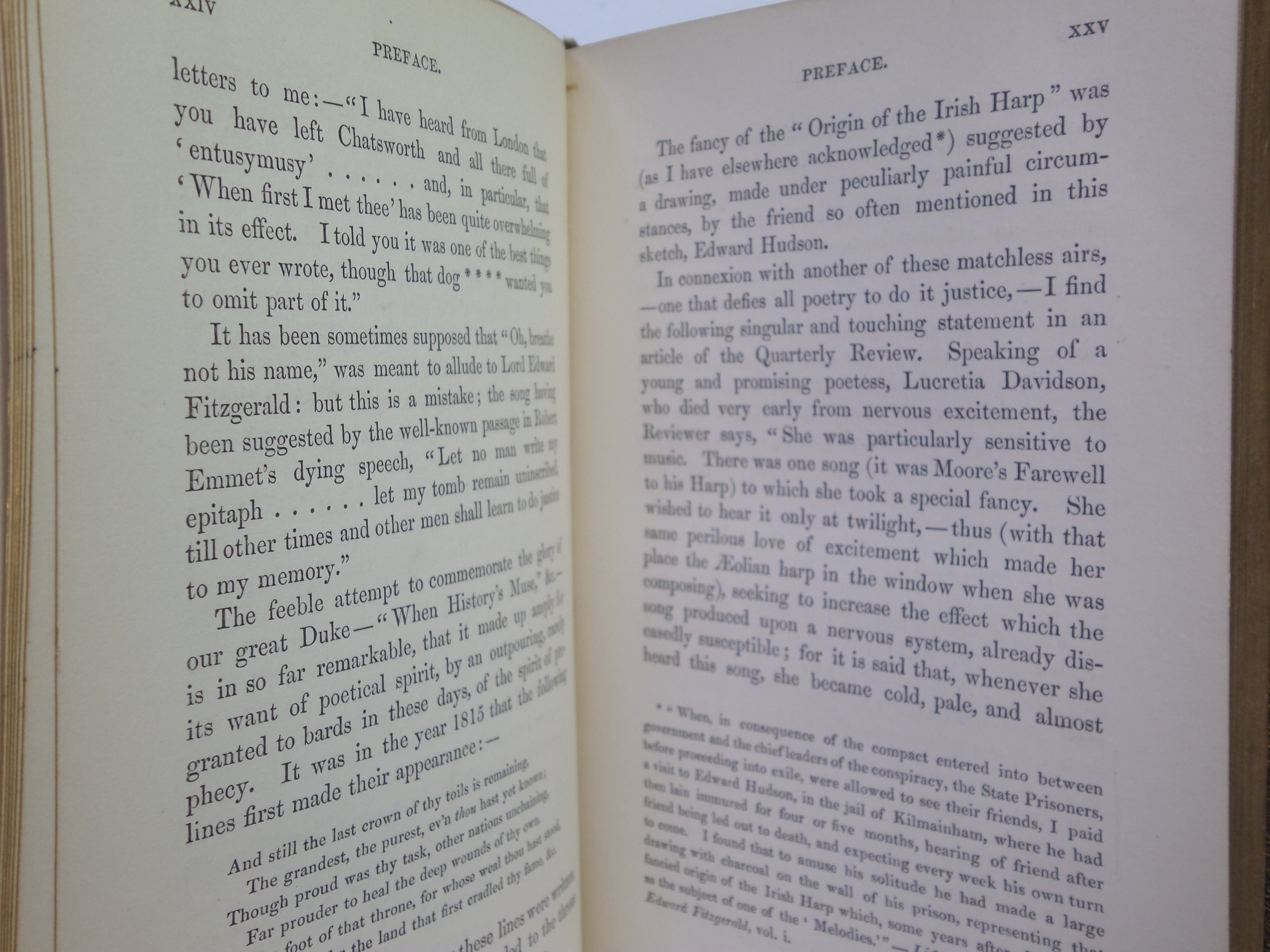 IRISH MELODIES BY THOMAS MOORE 1849 FINE BINDING