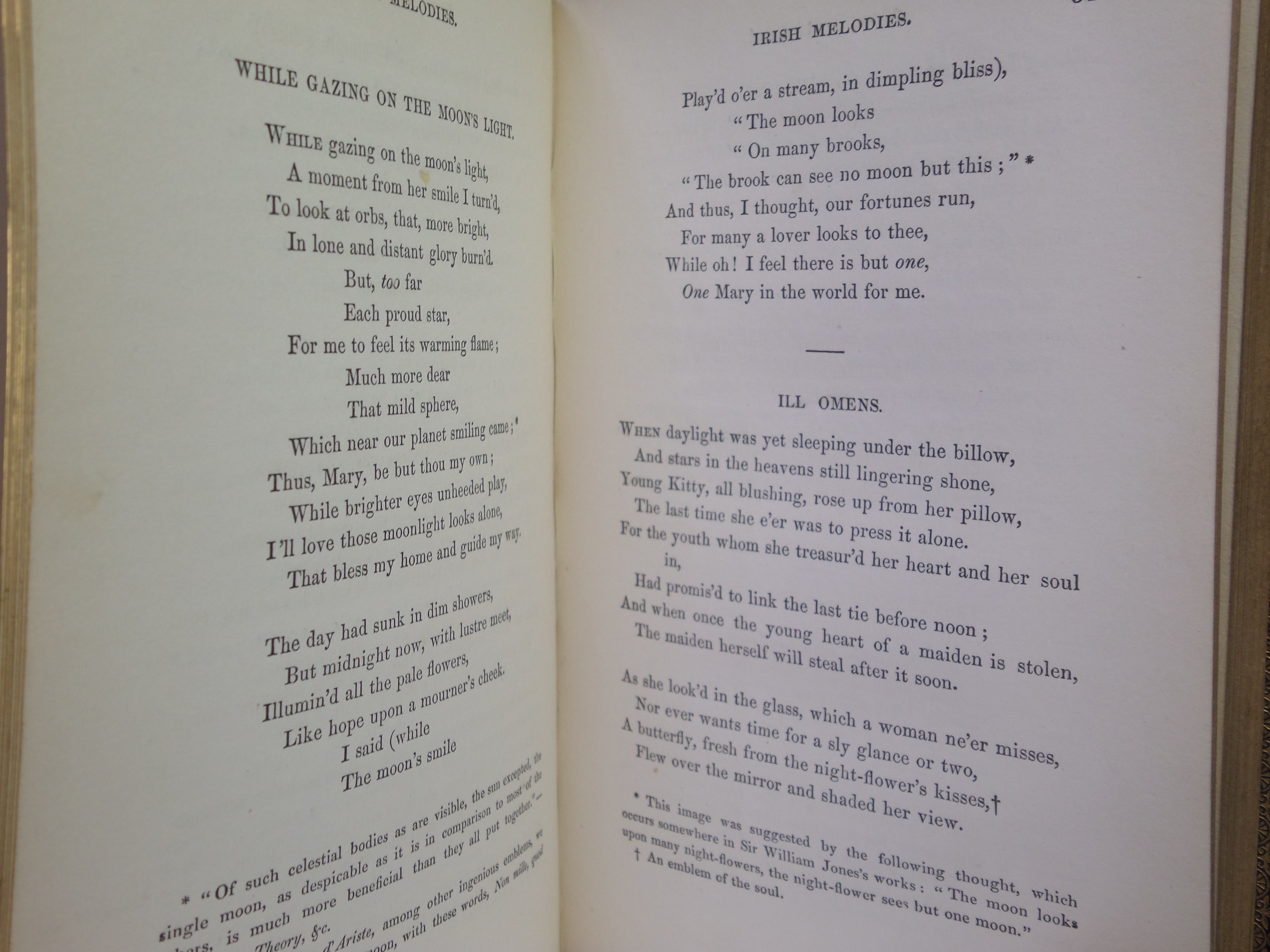 IRISH MELODIES BY THOMAS MOORE 1849 FINE BINDING