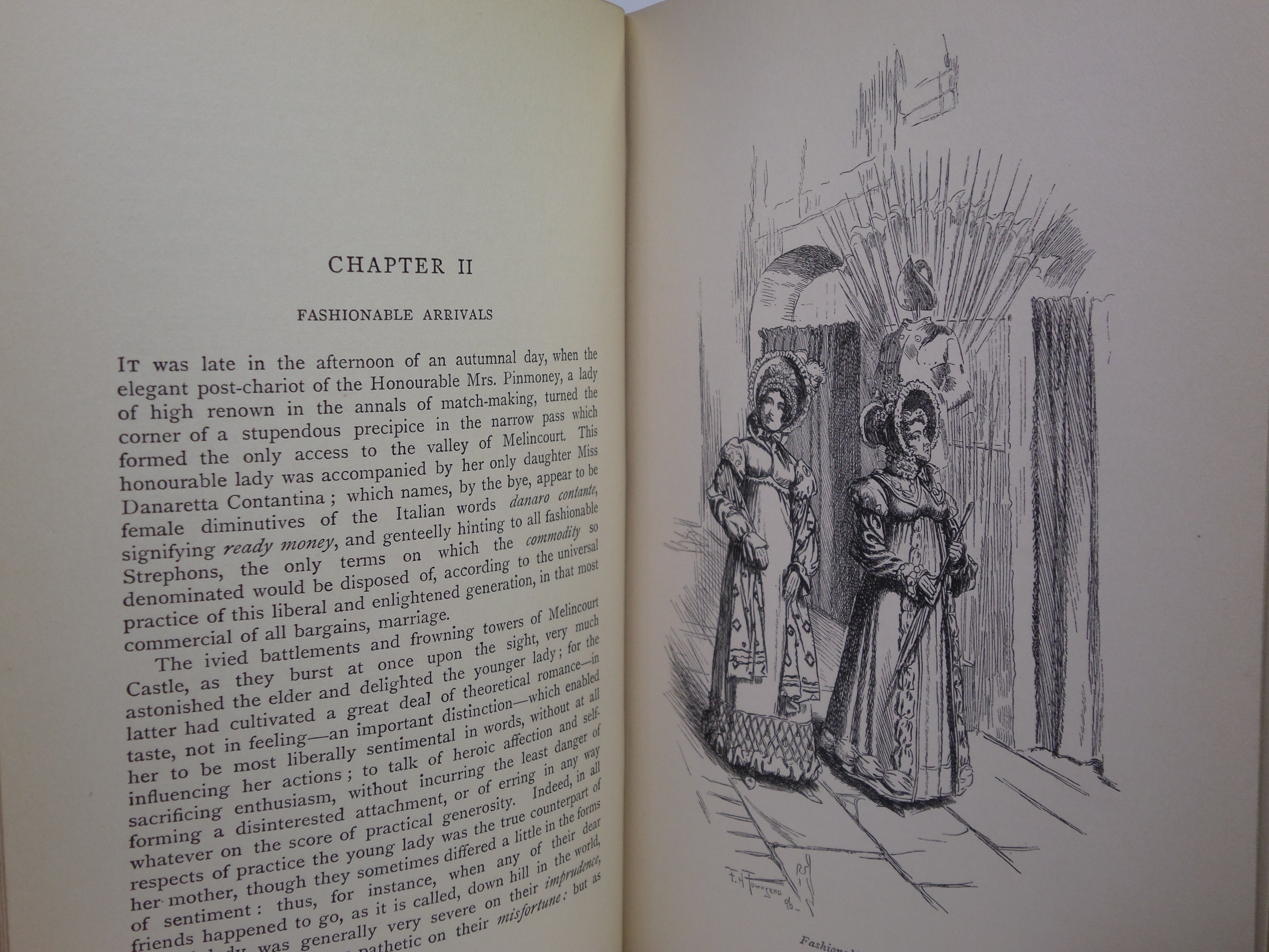 MELINCOURT OR SIR ORAN HAUT-TON BY THOMAS LOVE PEACOCK 1896 F.H. TOWNSEND ILLS.