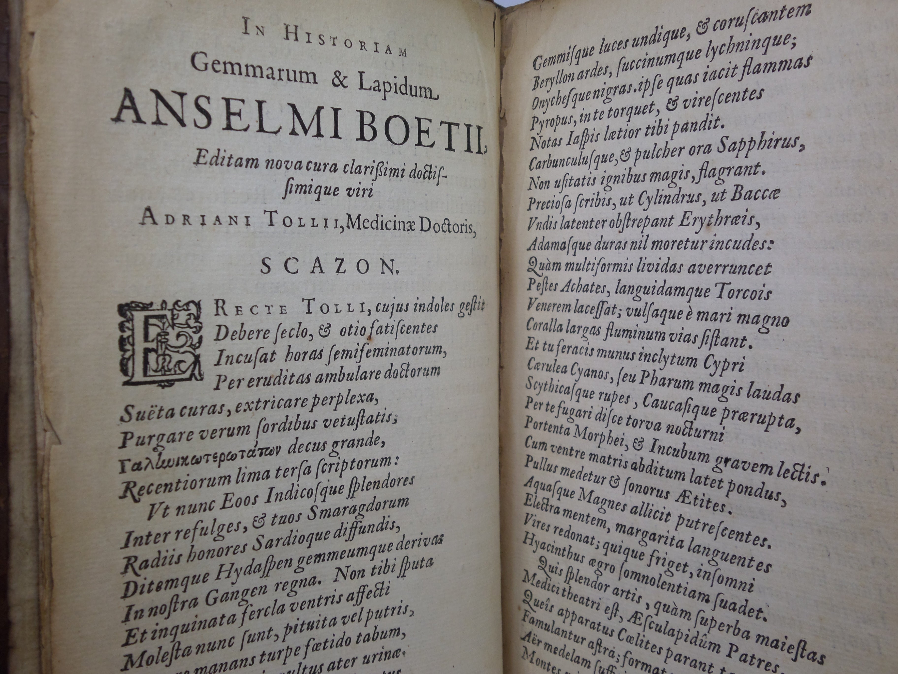 [MINERALOGY & GEMSTONES] GEMMARUM ET LAPIDUM HISTORIA BY ANSELMUS BOETIUS DE BOODT 1647 THIRD EDITION