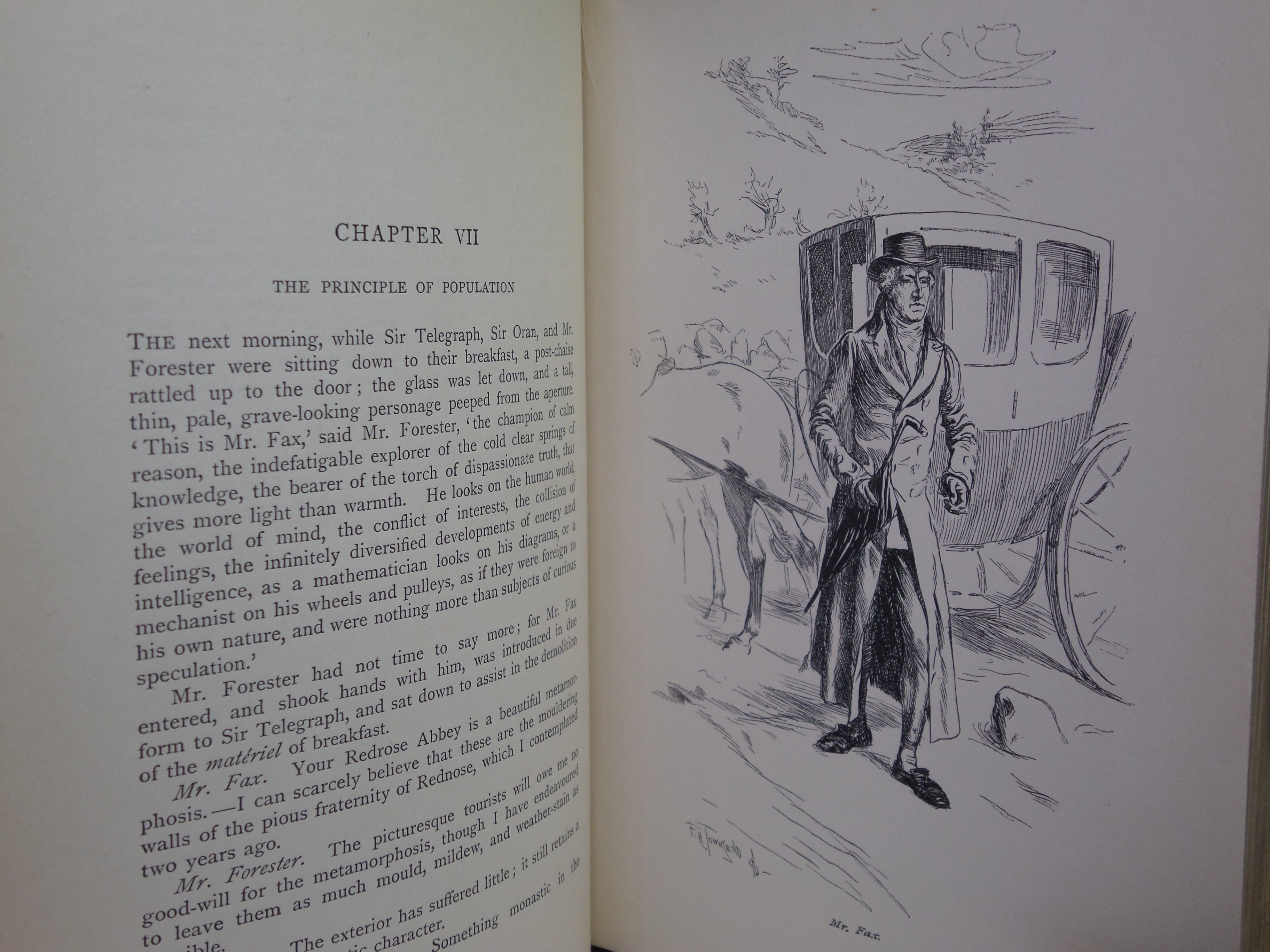 MELINCOURT OR SIR ORAN HAUT-TON BY THOMAS LOVE PEACOCK 1896 F.H. TOWNSEND ILLS.