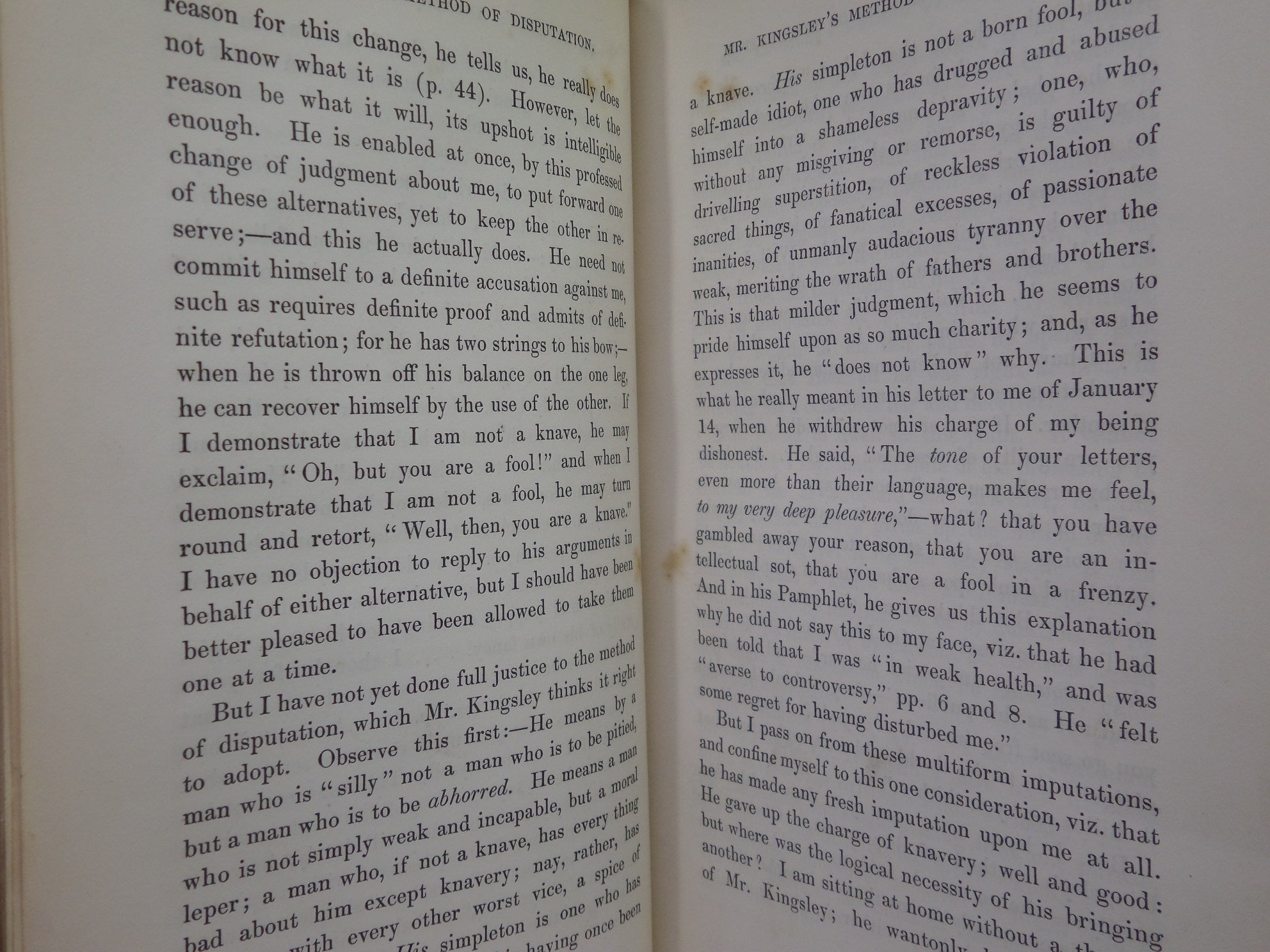 APOLOGIA PRO VITA SUA: BEING A REPLY TO A PAMPHLET... BY JOHN HENRY NEWMAN 1864