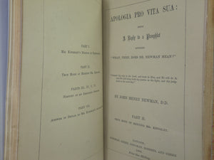 APOLOGIA PRO VITA SUA: BEING A REPLY TO A PAMPHLET... BY JOHN HENRY NEWMAN 1864