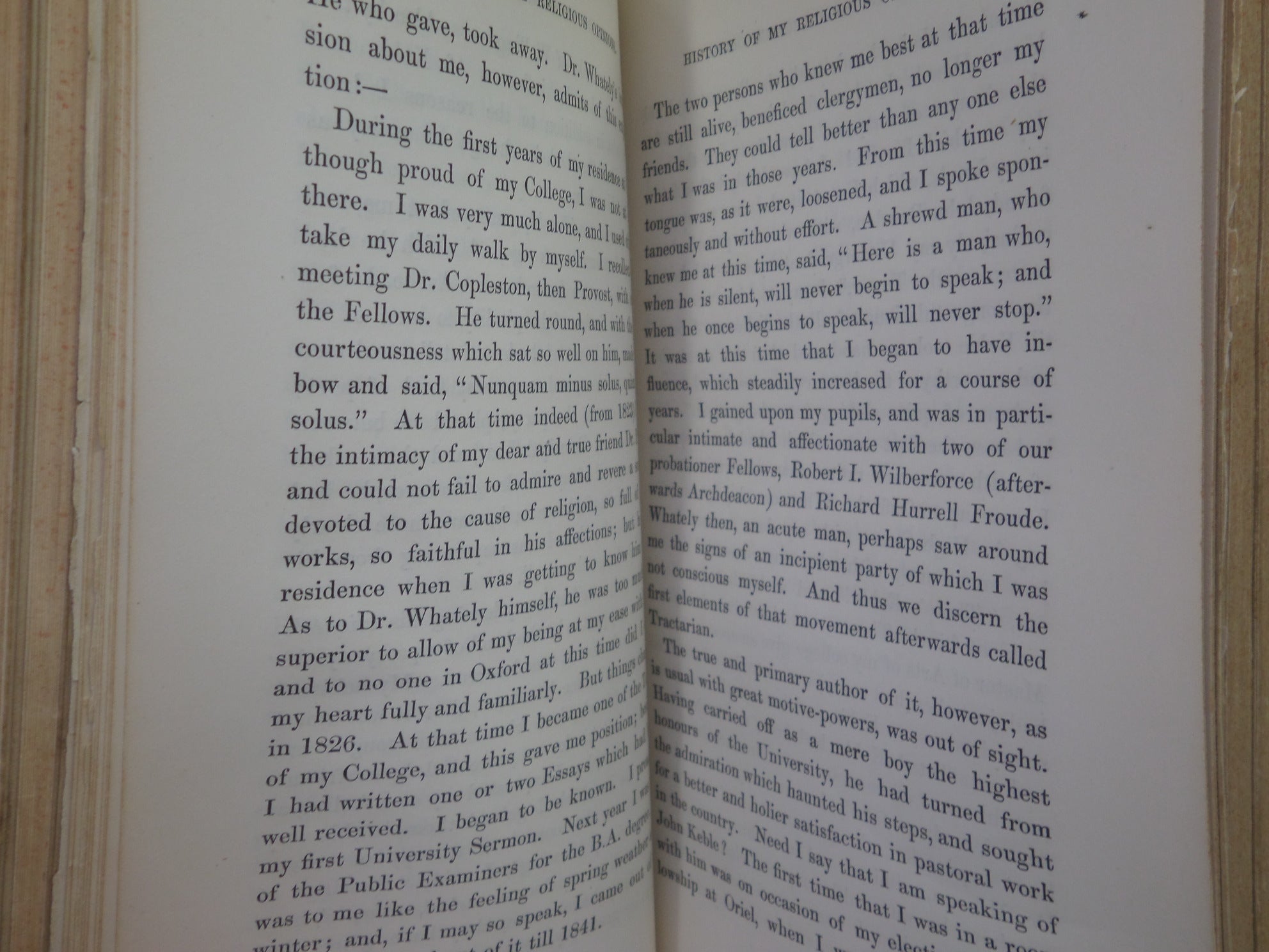 APOLOGIA PRO VITA SUA: BEING A REPLY TO A PAMPHLET... BY JOHN HENRY NEWMAN 1864