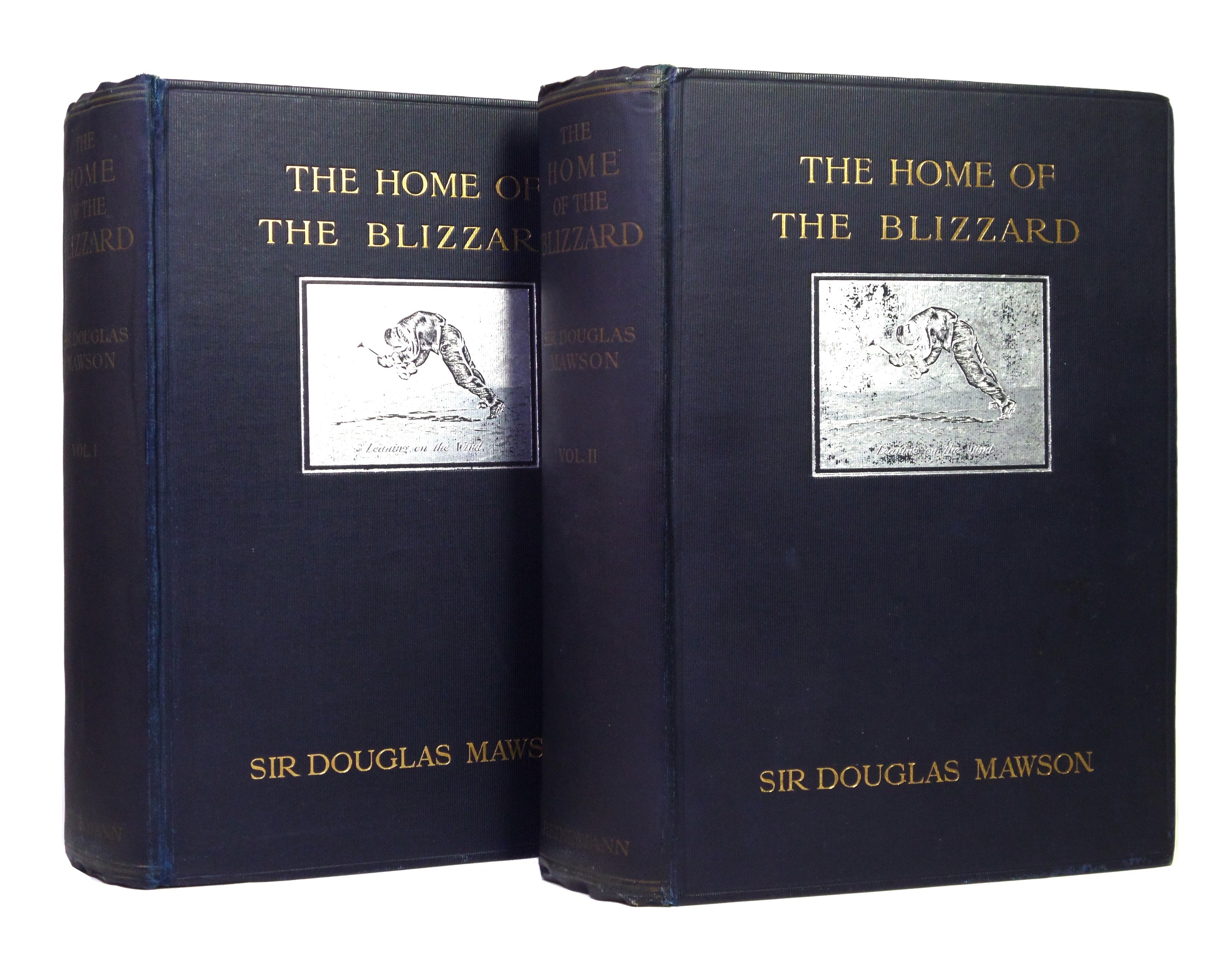 THE HOME OF THE BLZZARD BY DOUGLAS MAWSON 1915 FIRST EDITION, PRESENTATION COPY