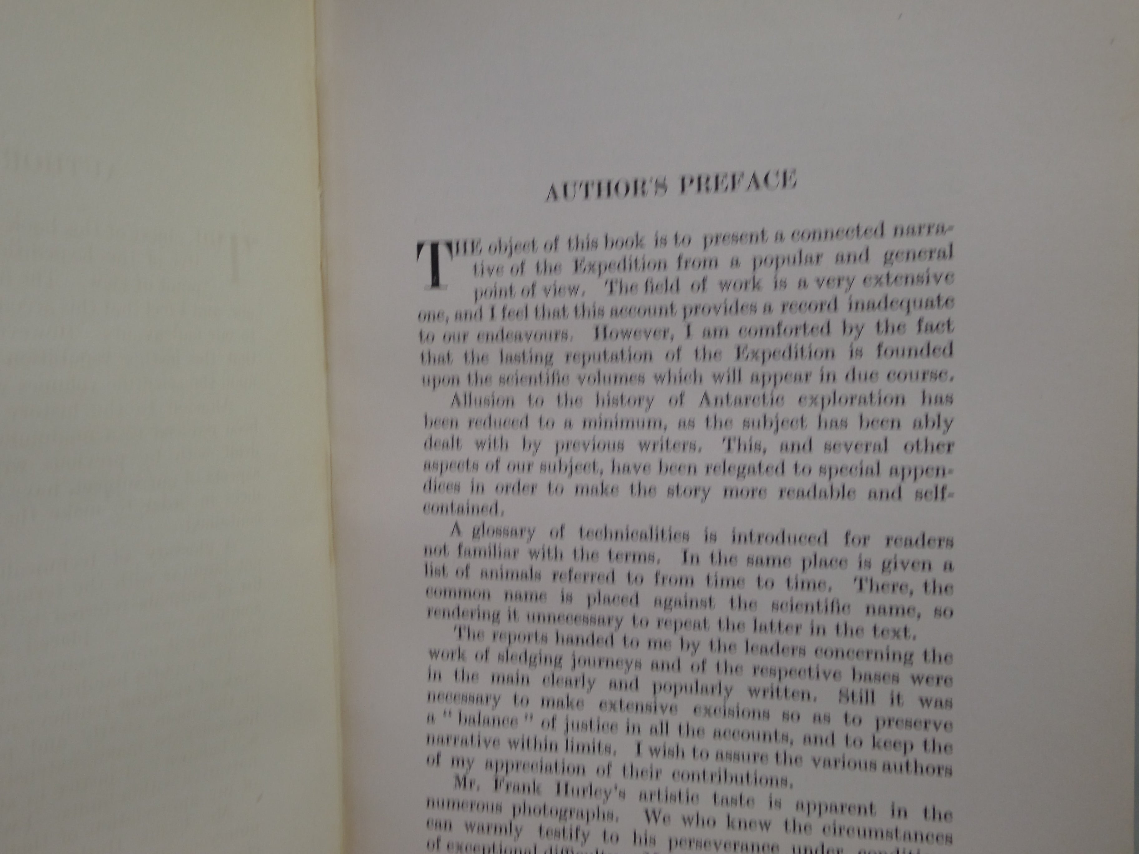 THE HOME OF THE BLZZARD BY DOUGLAS MAWSON 1915 FIRST EDITION, PRESENTATION COPY