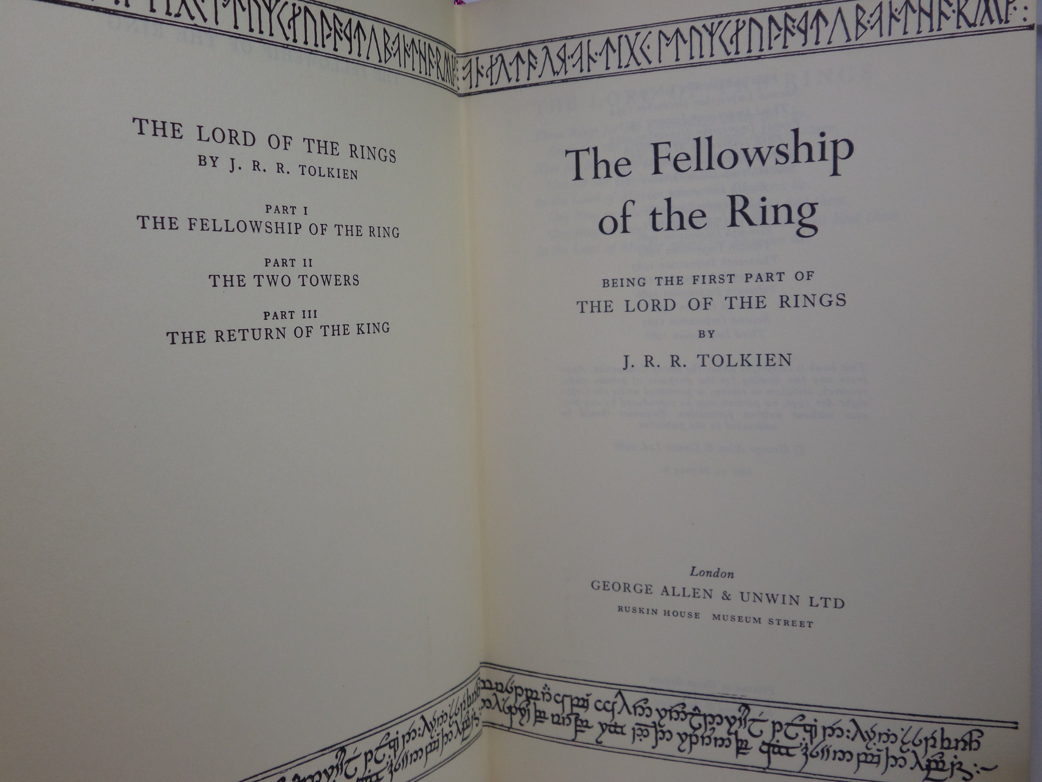 THE LORD OF THE RINGS TRILOGY BY J.R.R. TOLKIEN 1968 FINE SECOND EDITION SET