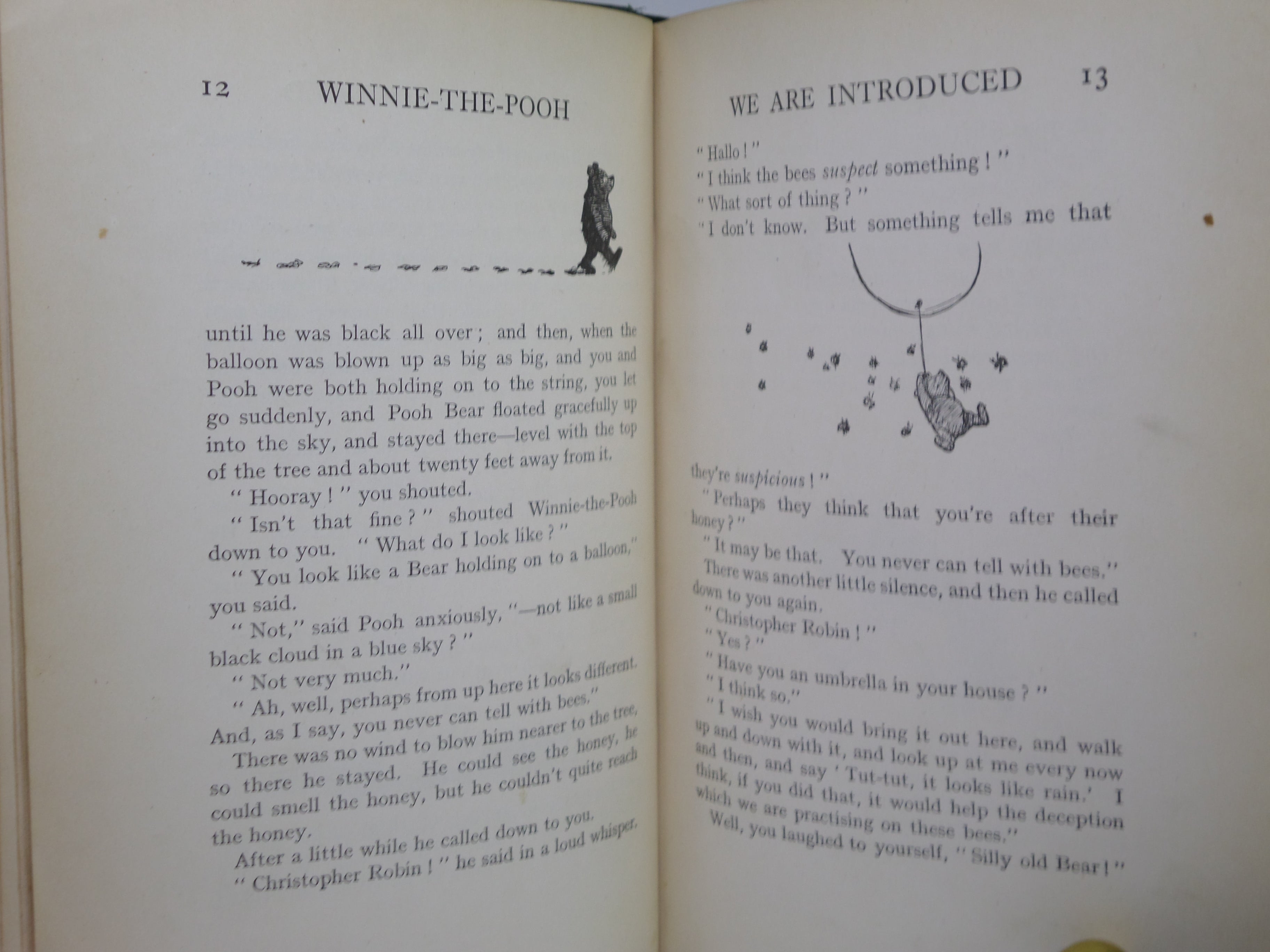 WINNIE-THE-POOH BY A.A. MILNE 1926 FIRST EDITION