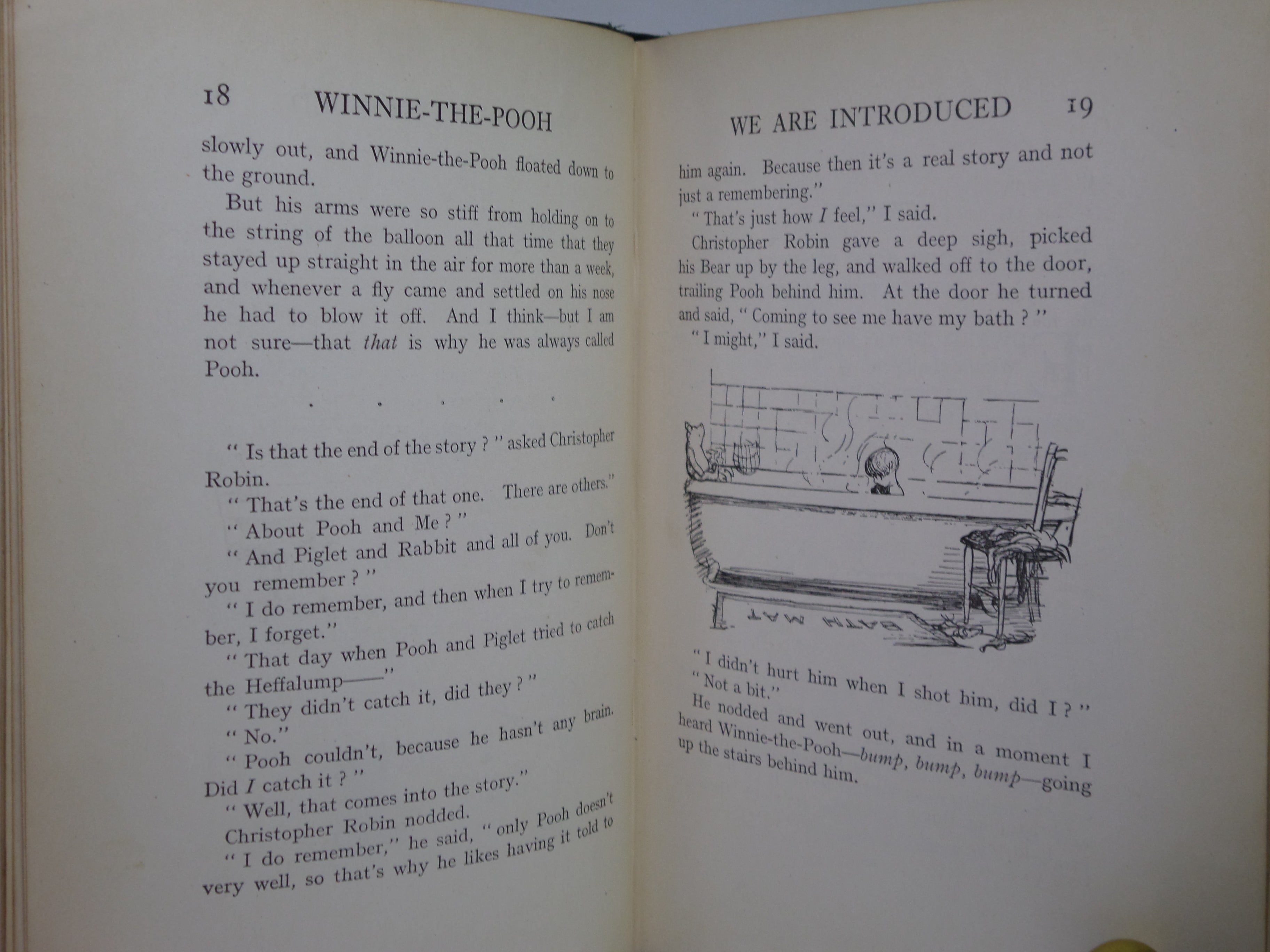 WINNIE-THE-POOH BY A.A. MILNE 1926 FIRST EDITION