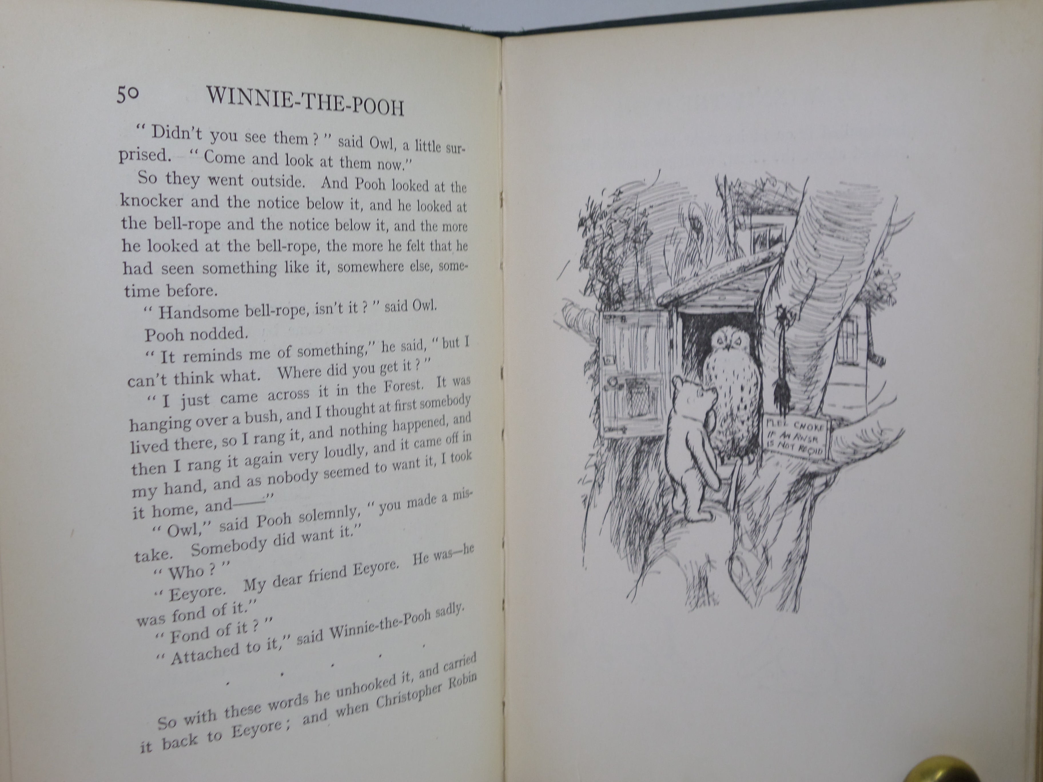 WINNIE-THE-POOH BY A.A. MILNE 1926 FIRST EDITION