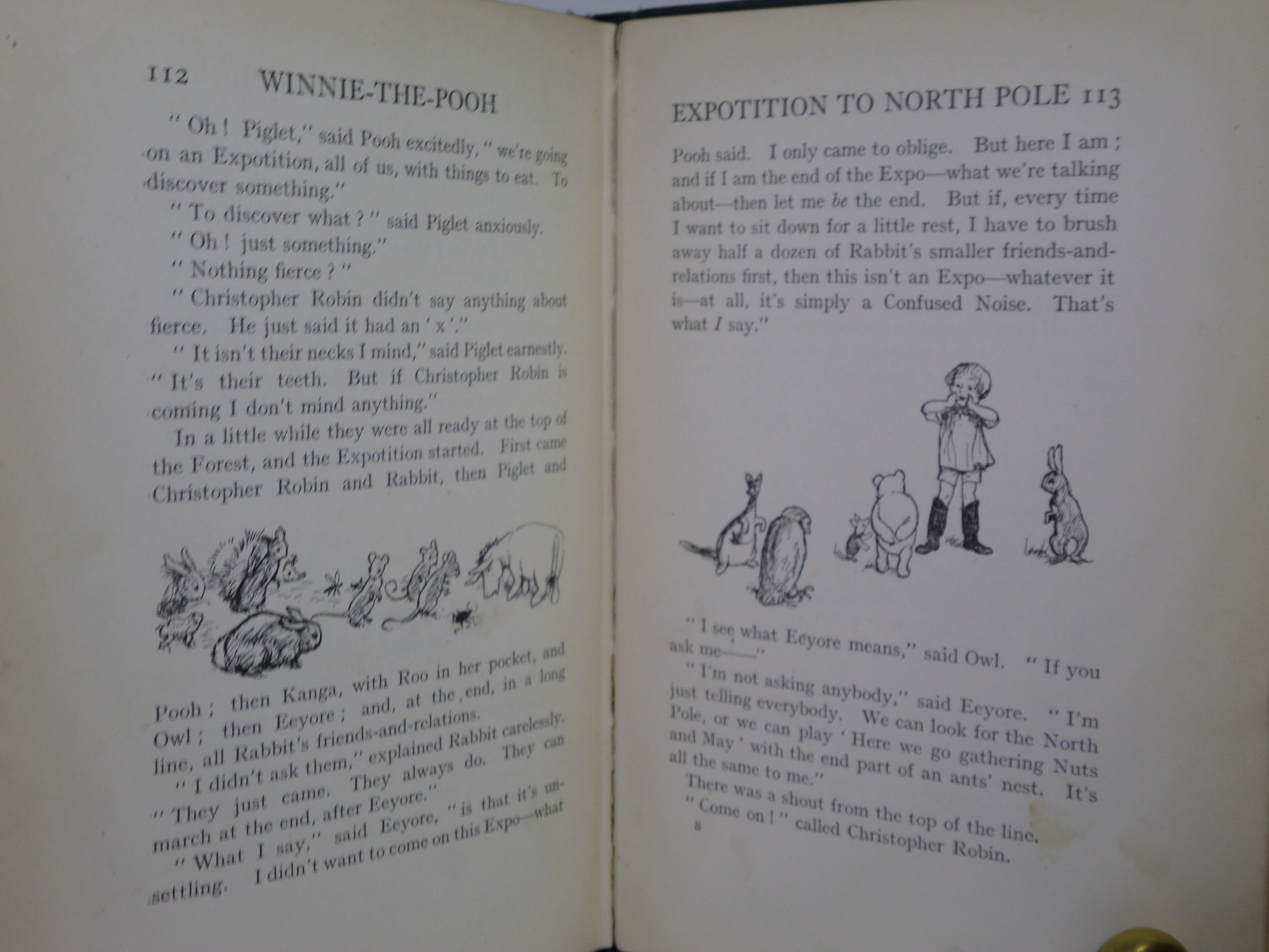 WINNIE-THE-POOH BY A.A. MILNE 1926 FIRST EDITION