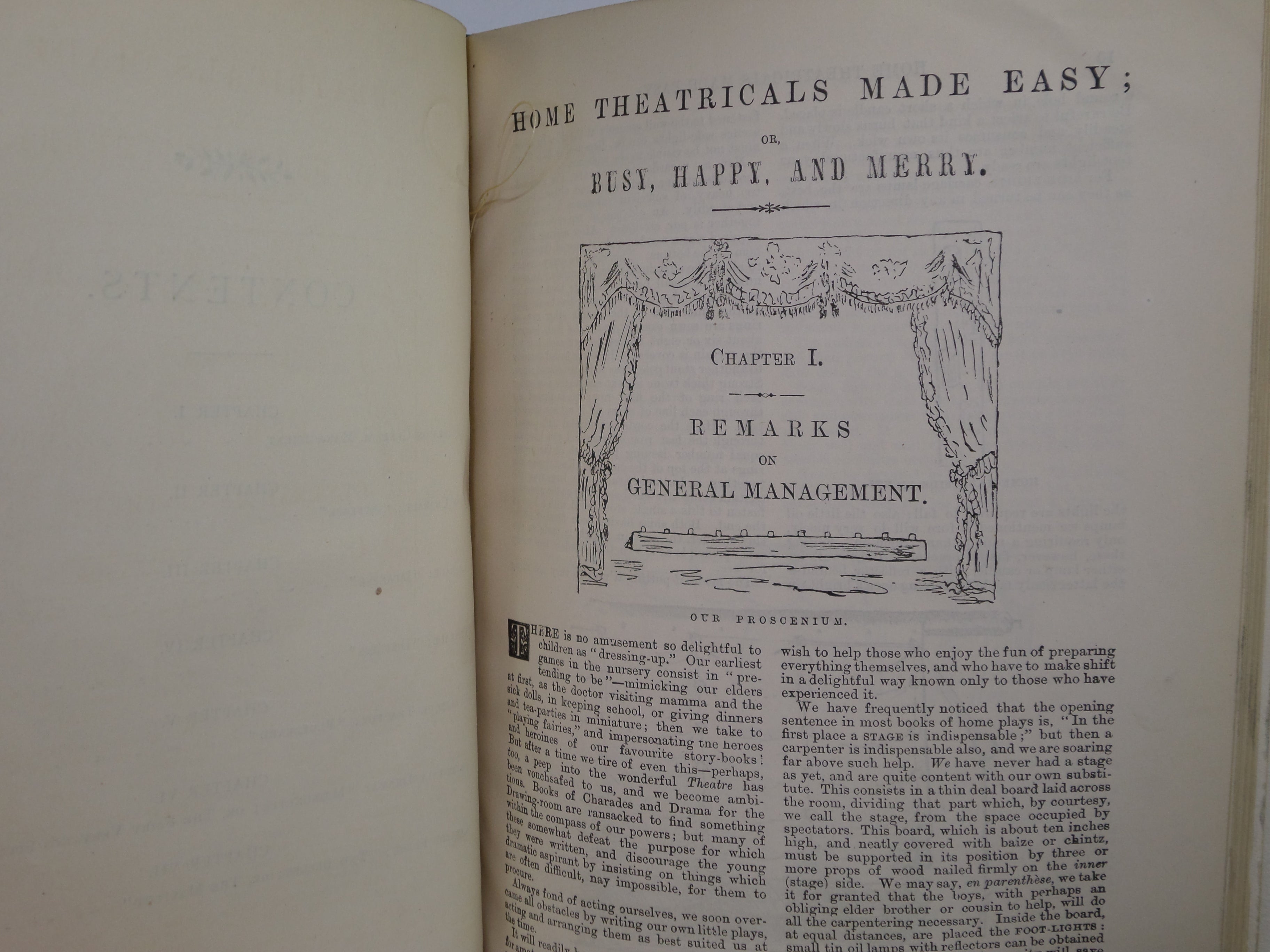 HOME THEATRICALS MADE EASY OR BUSY HAPPY AND MERRY 1891 FRANCES & ALICE CALLOW