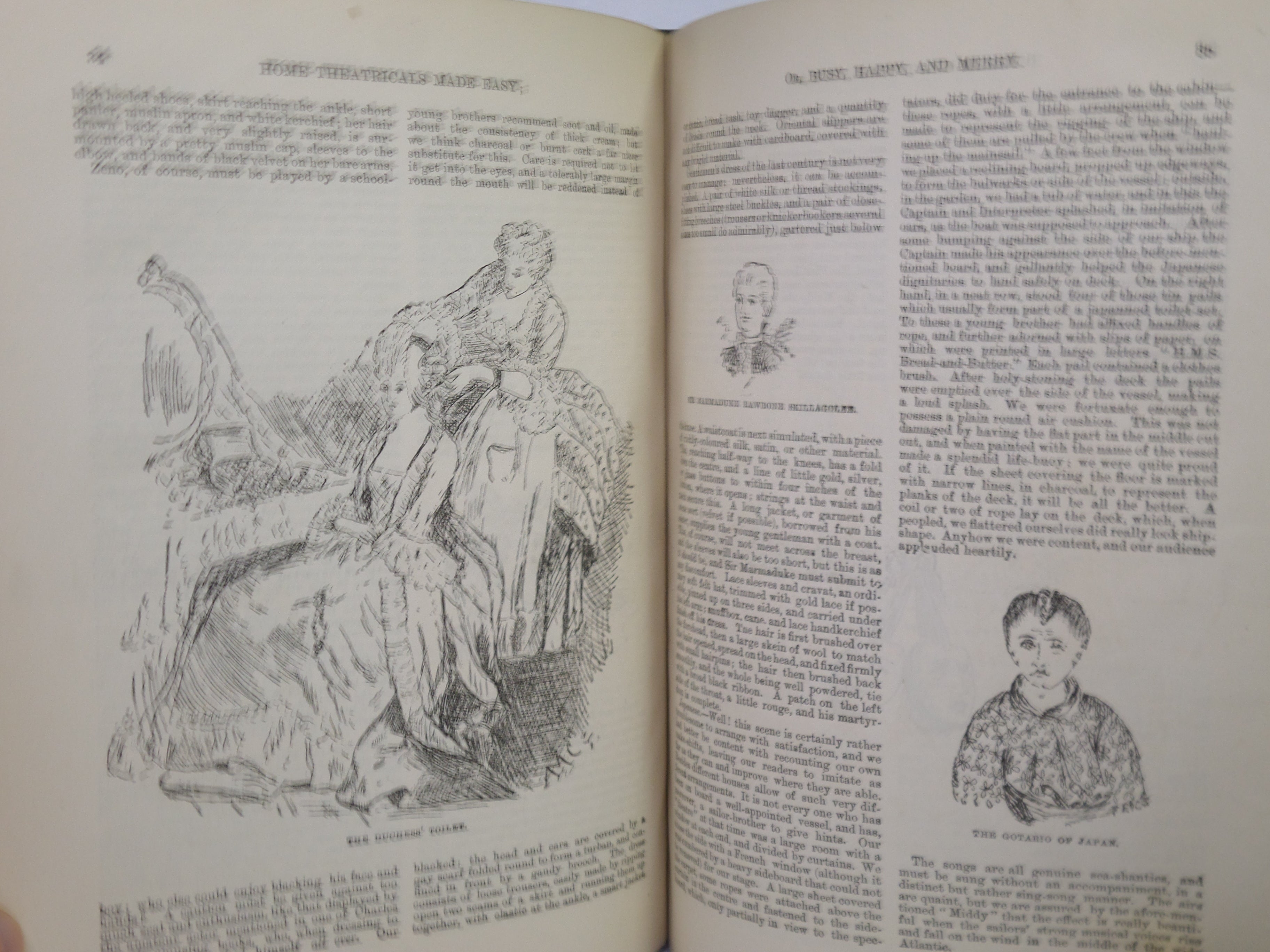 HOME THEATRICALS MADE EASY OR BUSY HAPPY AND MERRY 1891 FRANCES & ALICE CALLOW