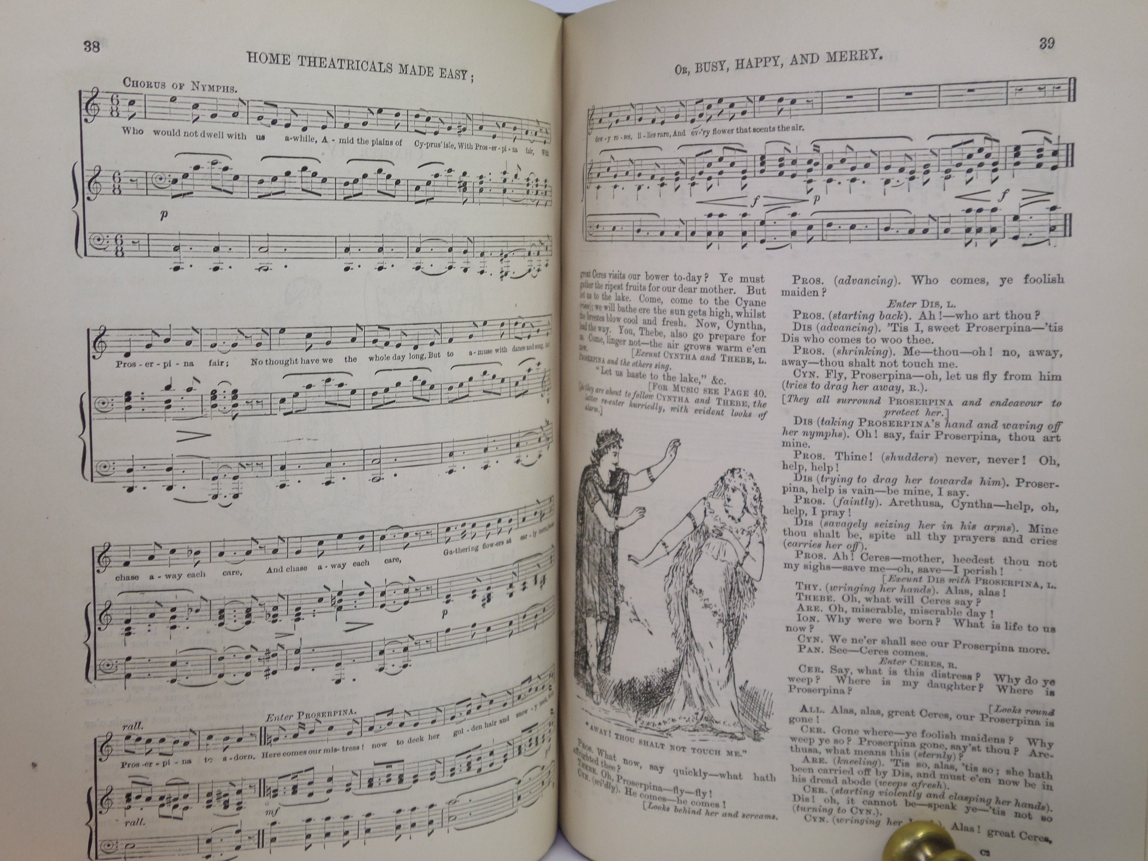 HOME THEATRICALS MADE EASY OR BUSY HAPPY AND MERRY 1891 FRANCES & ALICE CALLOW